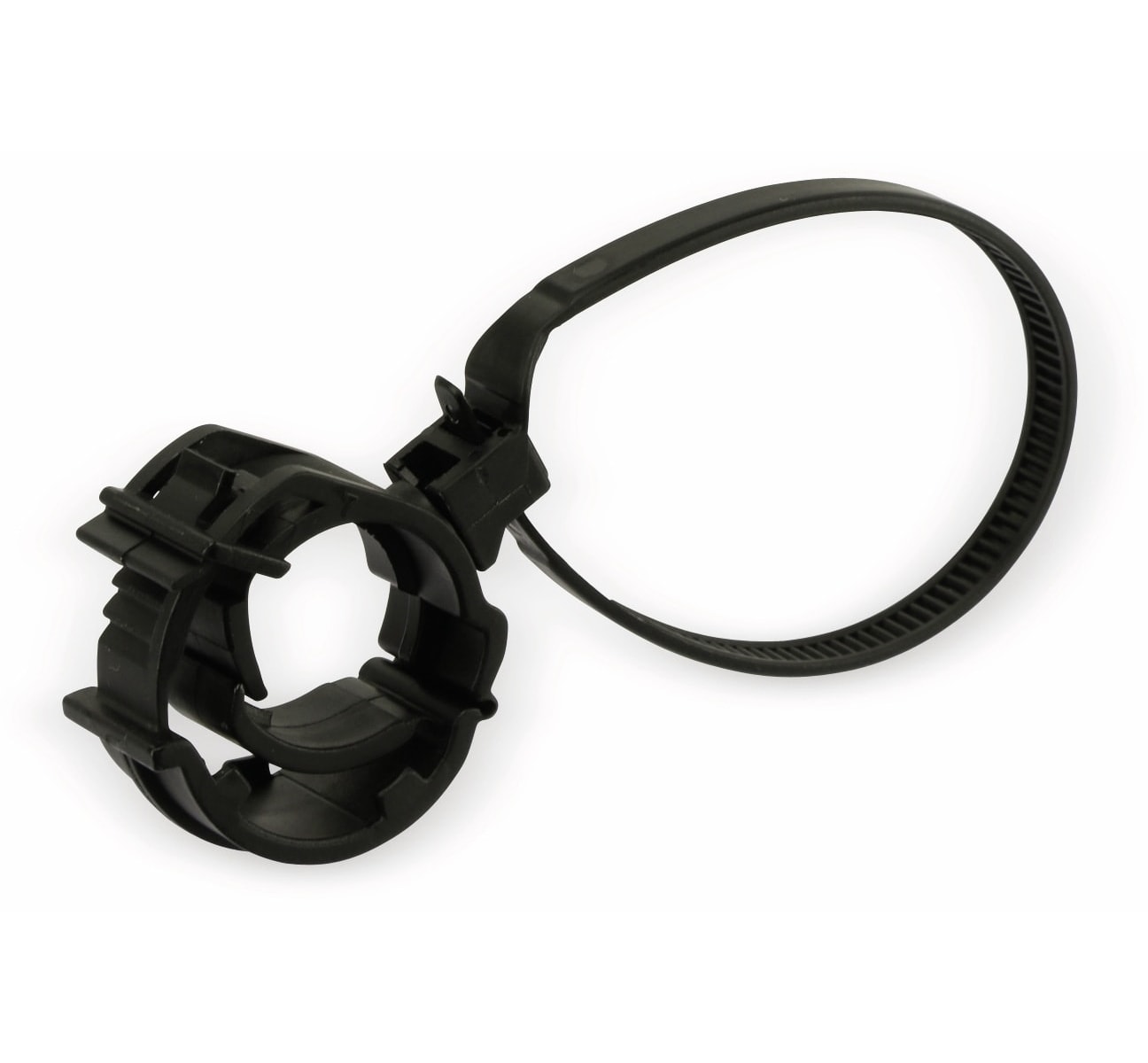 Kabelbinder für Rohrmontage, schwarz, 130 mm Kabelbinder für Rohrmontage, schwarz, 130 mm