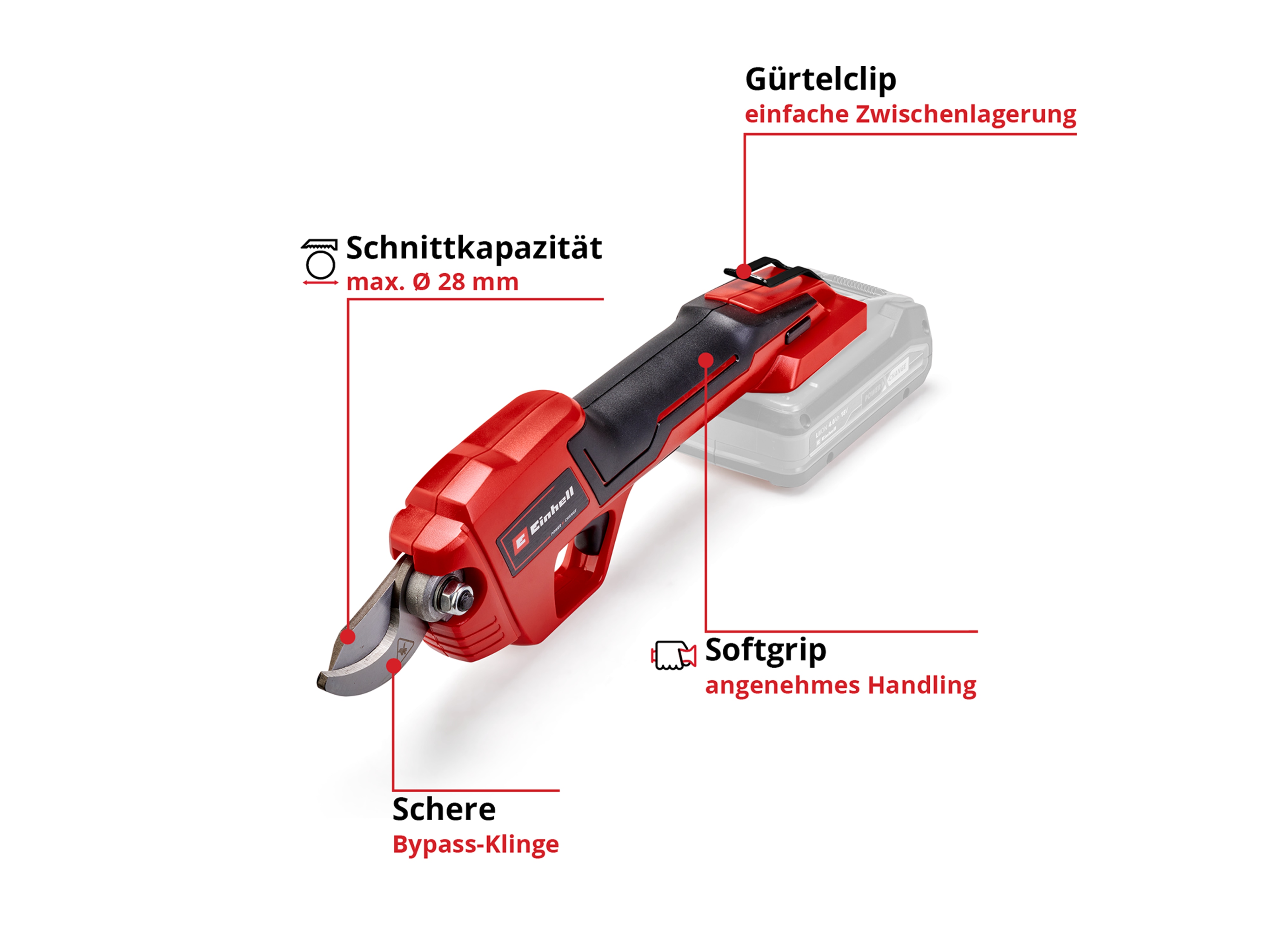 EINHELL Akku-Astschere GE-LS 18 Li - Solo EINHELL Akku-Astschere GE-LS 18 Li - Solo
