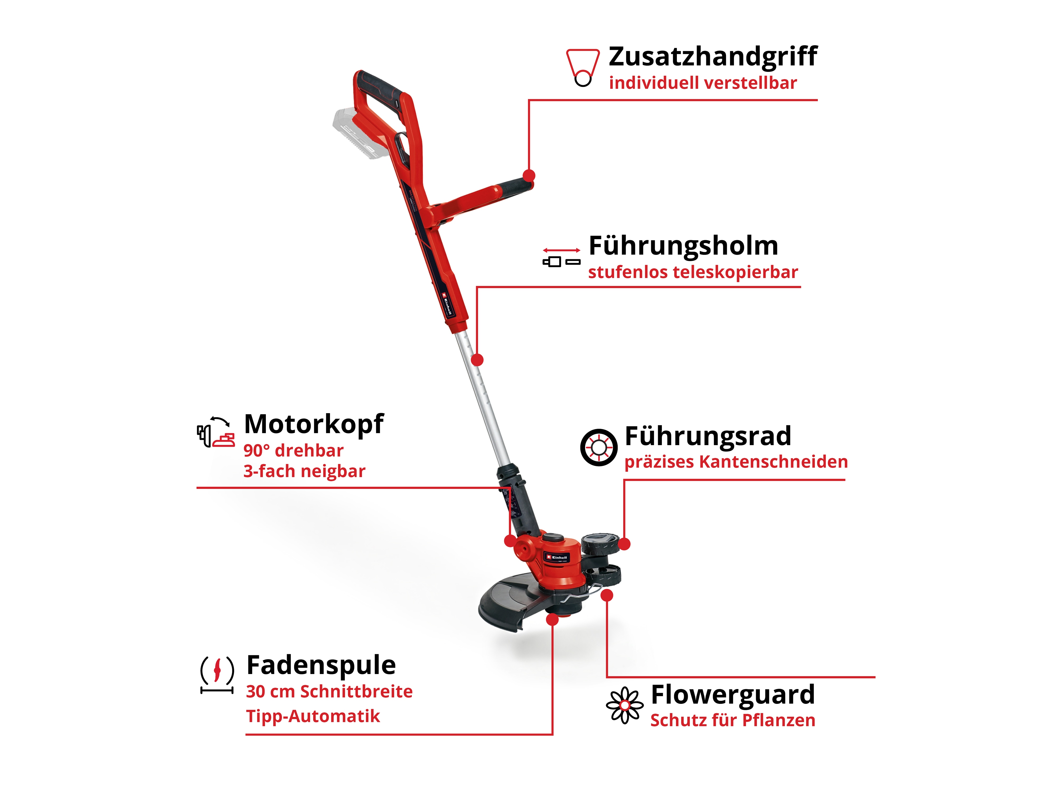 EINHELL Akku-Rasentrimmer GC-CT 18/30 Li, Solo EINHELL Akku-Rasentrimmer GC-CT 18/30 Li, Solo