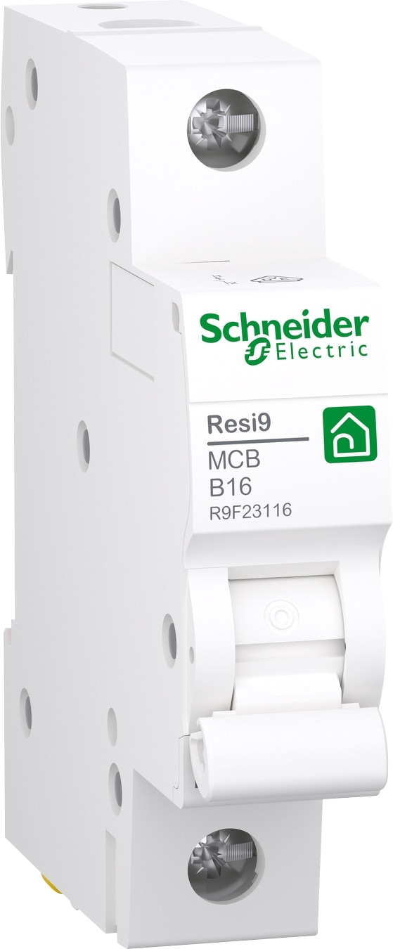 SCHNEIDER ELECTRIC Leitungsschutzschalter Resi9, 1P, 16 A, 1-polig, Char. B SCHNEIDER Leitungsschutzschalter Resi9, 1P, 16 A, 1-polig, Char. B