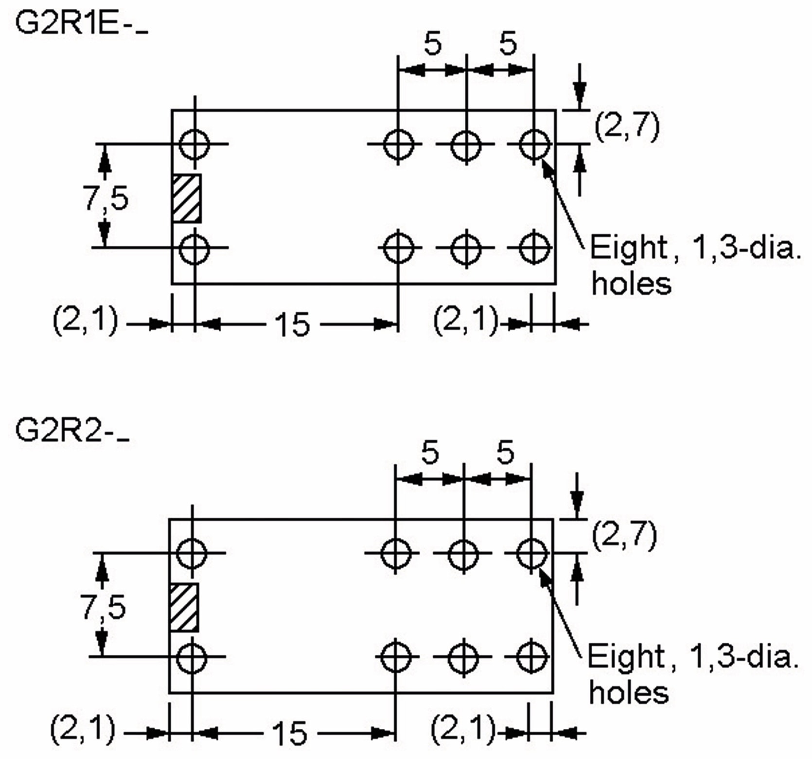 OMRON Relais G2R2E-12, print, 2xUM, 12 V-, 5 A OMRON Relais G2R2E-12, print, 2xUM, 12 V-, 5 A