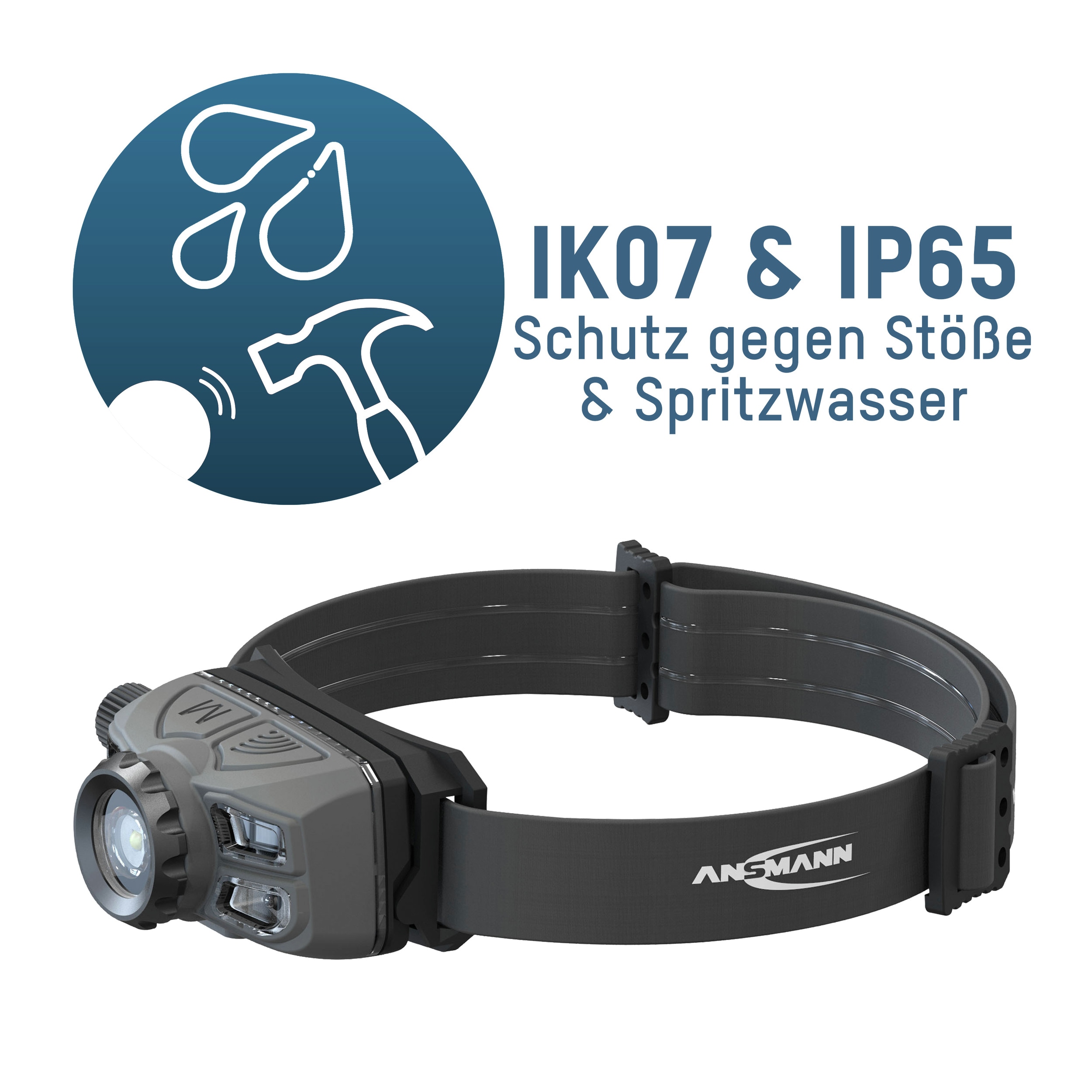 ANSMANN LED-Stirnlampe HD450FRS 450 lm, Akkubetrieb ANSMANN LED-Stirnlampe HD450FRS 450 lm, Akkubetrieb