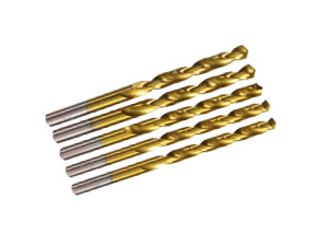 DAYTOOLS HSS-Spiralbohrer, titaniumbeschichtet, Ø 8 mm, 5 Stück HSS-Spiralbohrer, titaniumbeschichtet