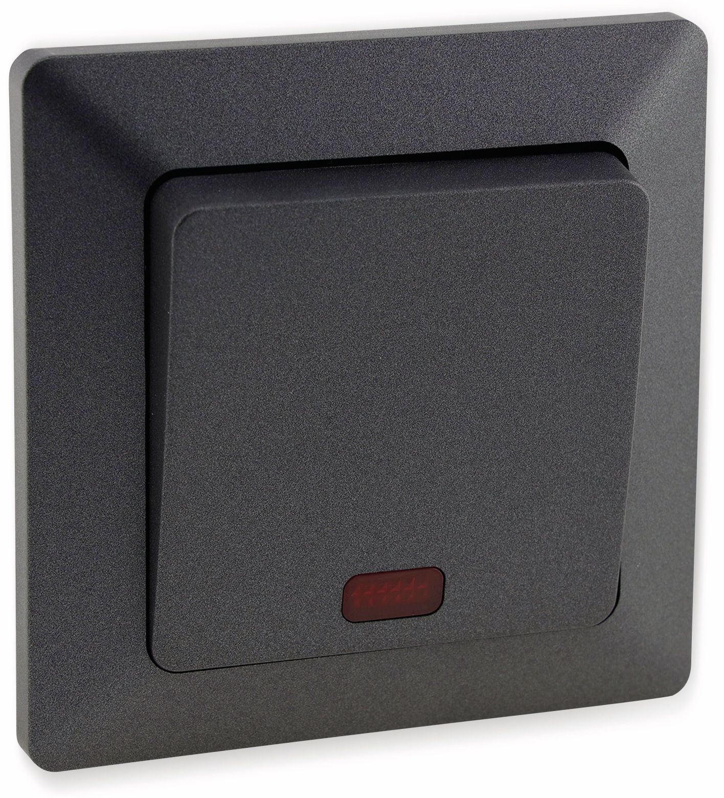 MILOS Kontrollschalter 23039, 10A/250V~, mit Lämpchen, anthrazit MILOS Kontrollschalter 23039, 10A/250V~, mit Lämpchen, anthrazit