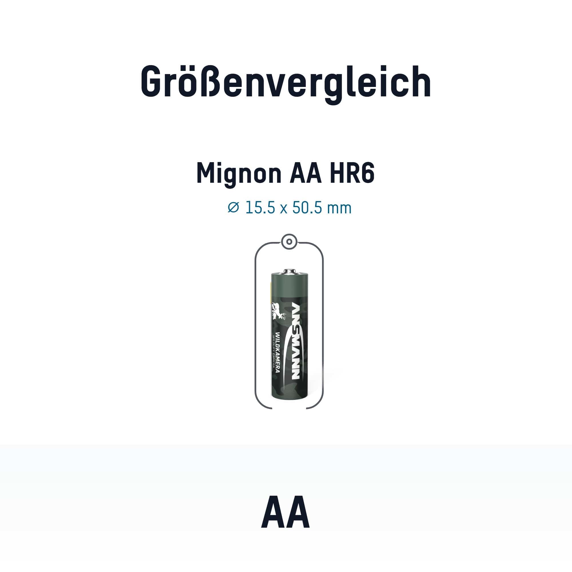 ANSMANN Akku Mignon AA Typ 2100, für Wildkamera, 4 Stück ANSMANN Akku Mignon AA Typ 2100, für Wildkamera, 4 Stück