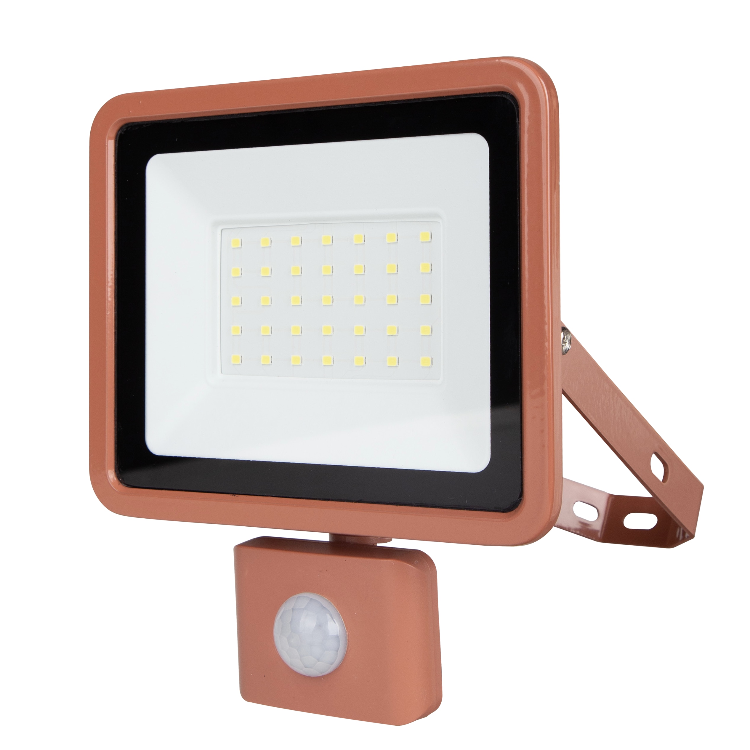 REV LED-Fluter Eco+, mit Sensor, 30W, 6500K, 2550lm, kaltweiß, IP44, terracotta REV LED-Fluter Eco+, mit Sensor, 30W, 6500K, 2550lm, kaltweiß, IP44, terracotta