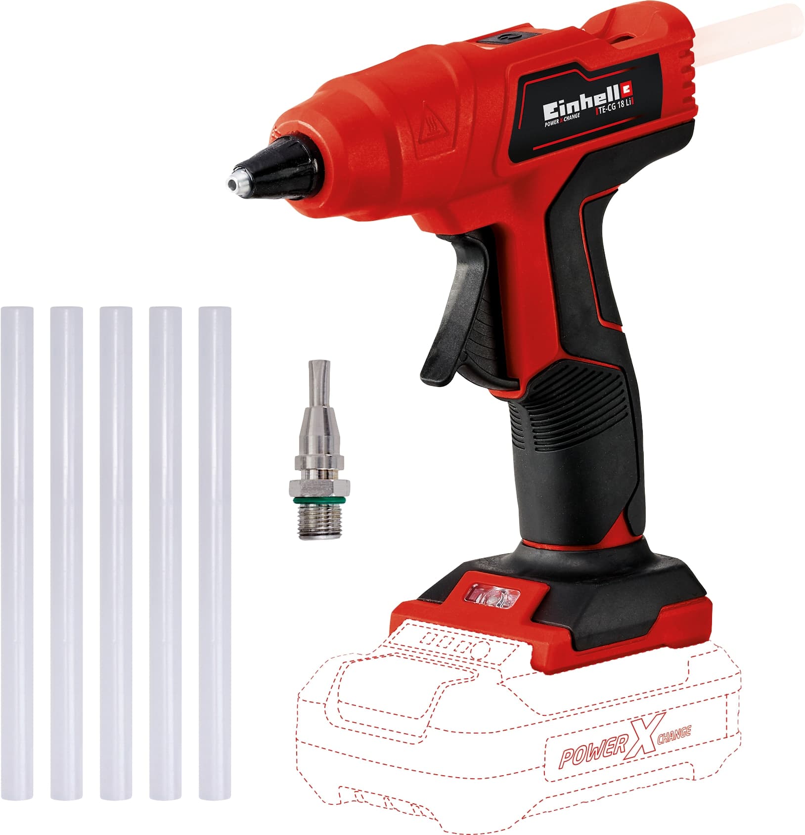 EINHELL EINHELL Akku-Heißklebepistole TE-CG 18 Li Kit (1x 4,0 Ah) EINHELL EINHELL Akku-Heißklebepistole TE-CG 18 Li Kit (1x 4,0 Ah)