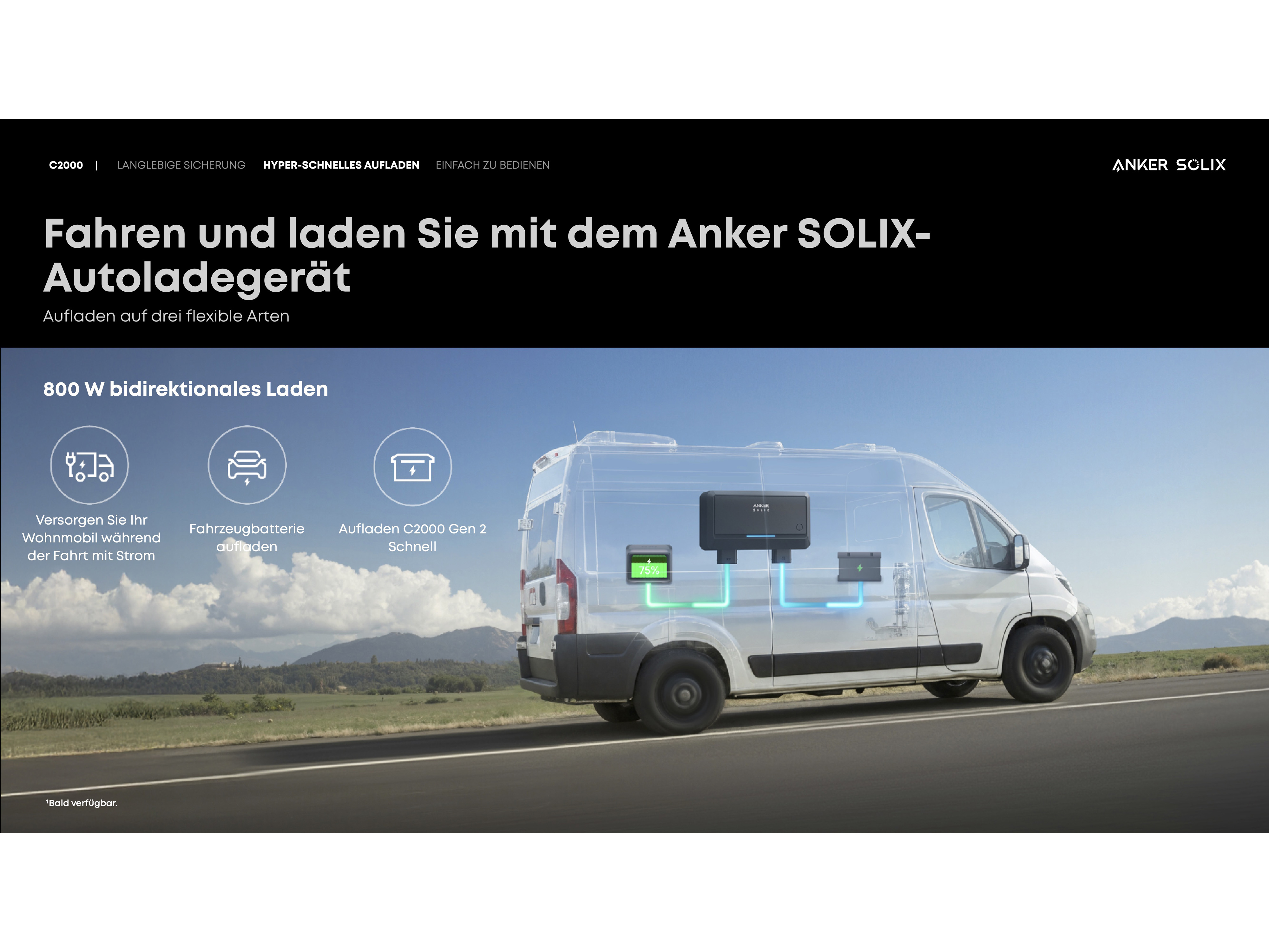 ANKER SOLIX Powerstation C 2000 Gen2, 2048 Wh Powerstation ANKER SOLIX C 2000 Gen2, 2048 Wh