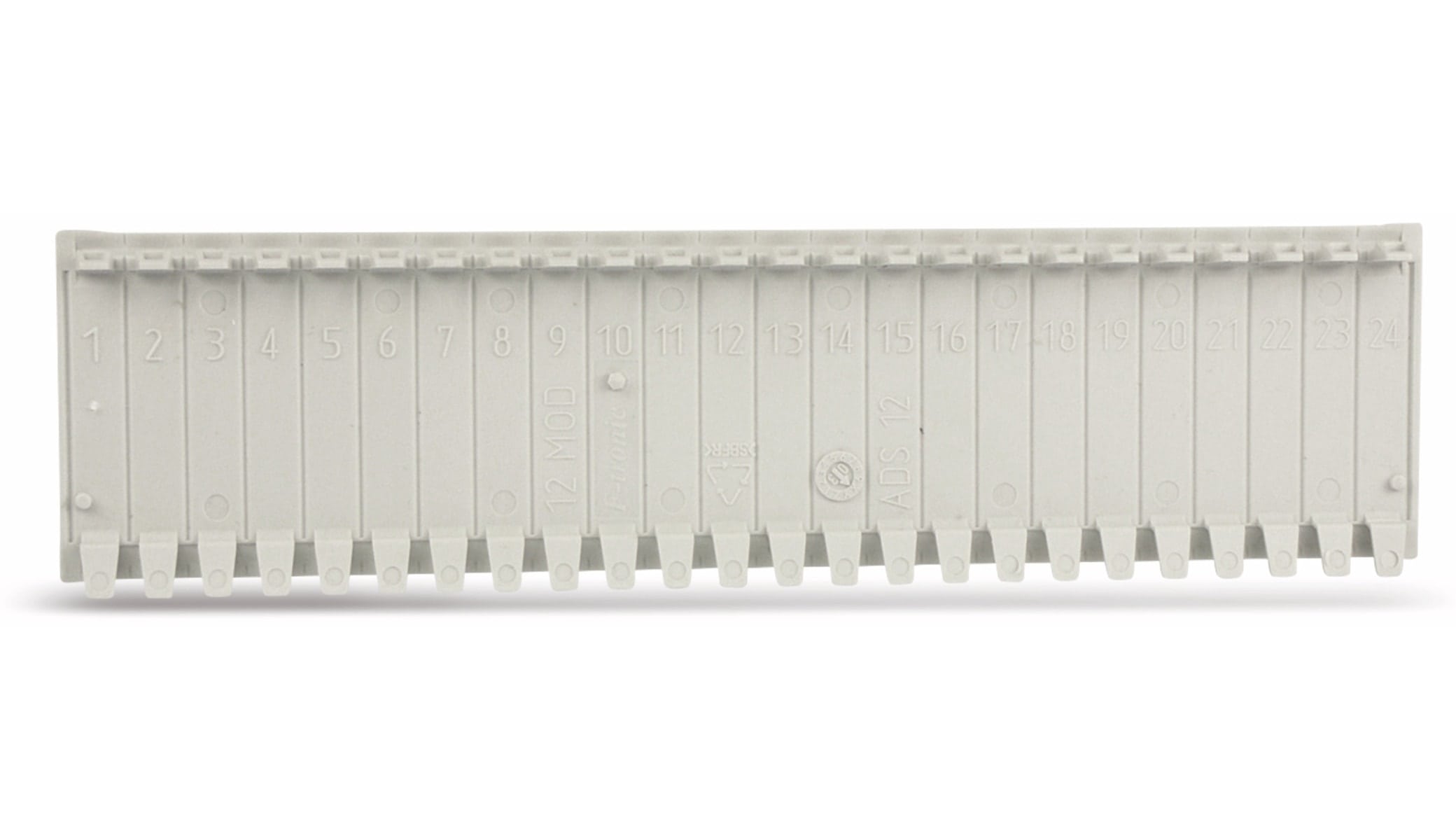 F-TRONIC Abdeckstreifen, 12 Einheiten, lichtgrau, 10 Stück F-TRONIC Abdeckstreifen, 12 Einheiten, lichtgrau, 10 Stück