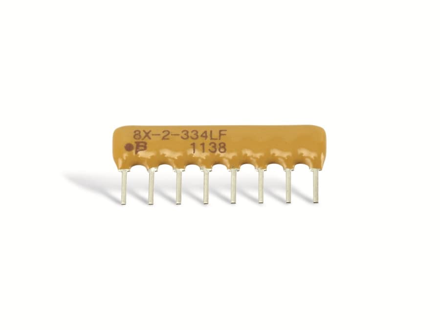 BOURNS Widerstands-Netzwerk 8P/4R 4608X-102-334LF, 330K BOURNS Widerstands-Netzwerk 8P/4R 4608X-102-334LF, 330K