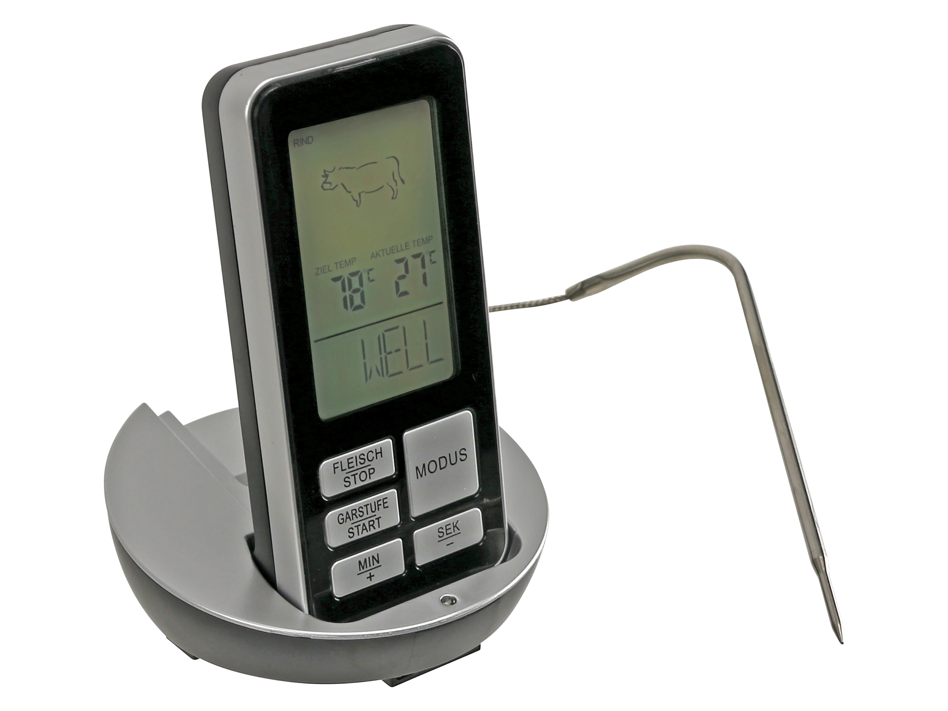Funk-Grillthermometer GT-MBBQ-05 Funk-Grillthermometer