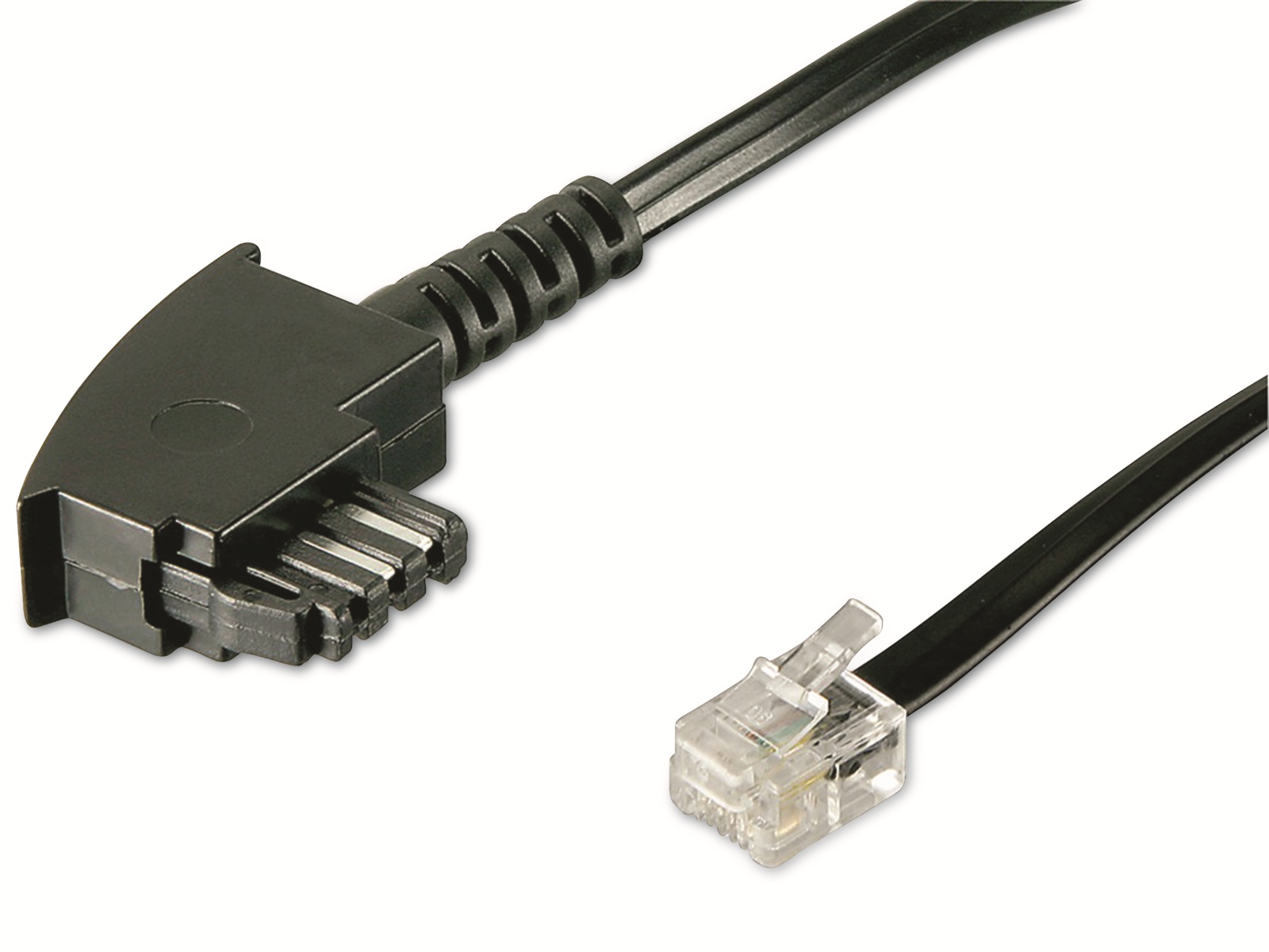 GOOBAY Telefon-Anschlusskabel, TAE/F, schwarz, 6 m, universal Pinout GOOBAY Telefon-Anschlusskabel, TAE/F, schwarz, 6 m, universal Pinout