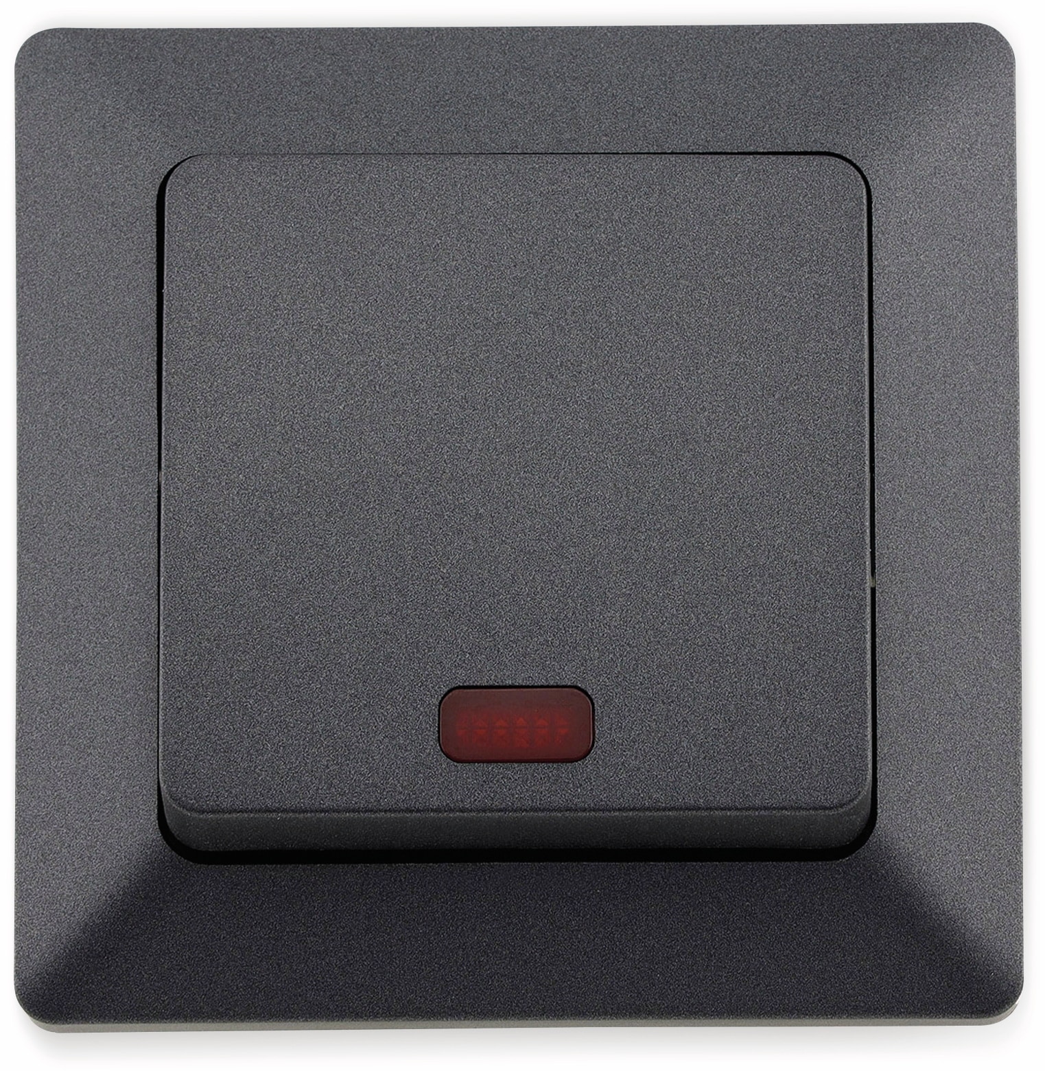 MILOS Kontrollschalter 23039, 10A/250V~, mit Lämpchen, anthrazit MILOS Kontrollschalter 23039, 10A/250V~, mit Lämpchen, anthrazit
