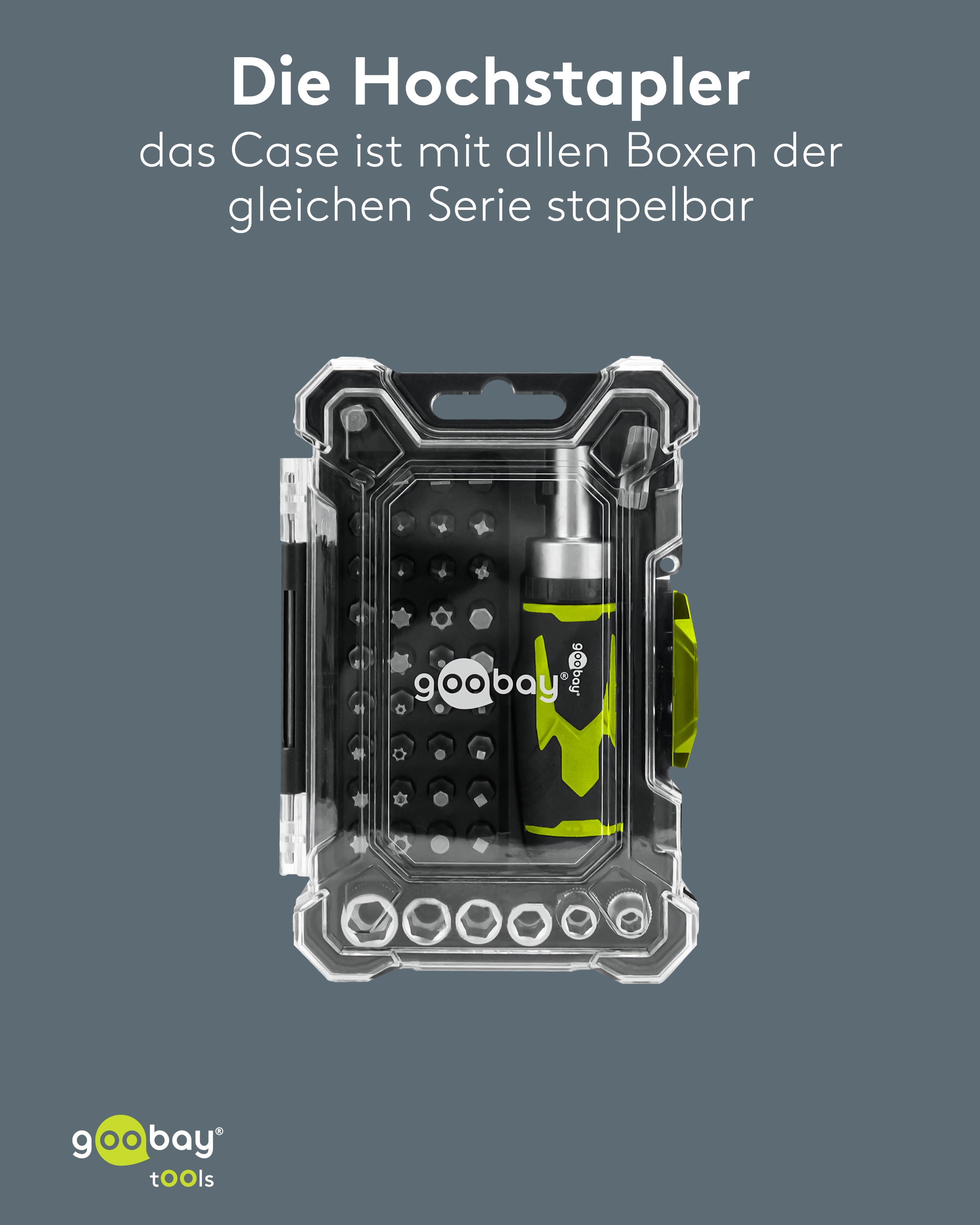 GOOBAY TOOLS Schraubendreher-Set, 77842, mit 43-tlg. Bitsatz GOOBAY TOOLS Schraubendreher-Set, 77842, mit 43-tlg. Bitsatz