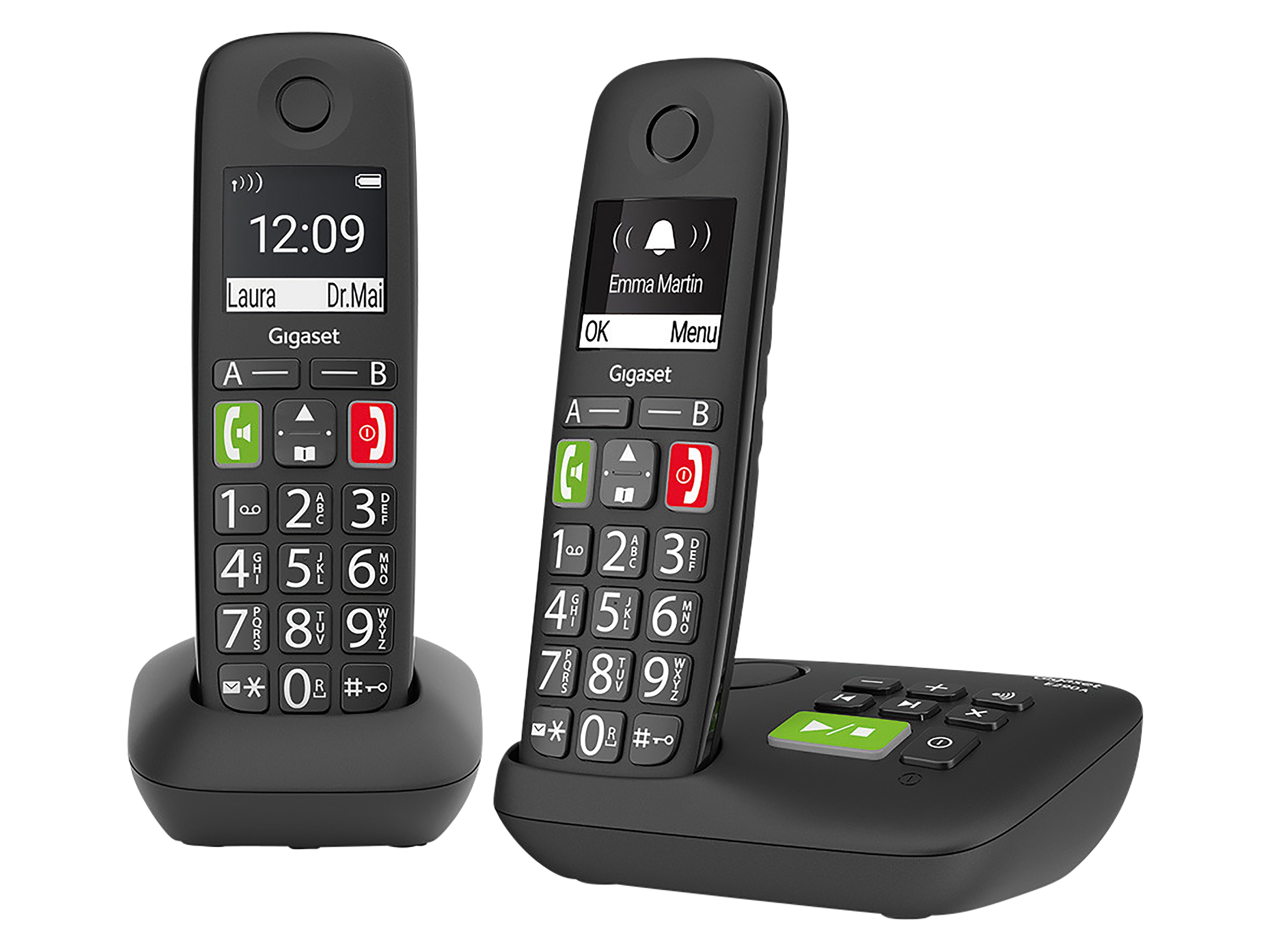 GIGASET Dect-Telefon E290A Duo schwarz GIGASET Dect-Telefon E290A Duo schwarz