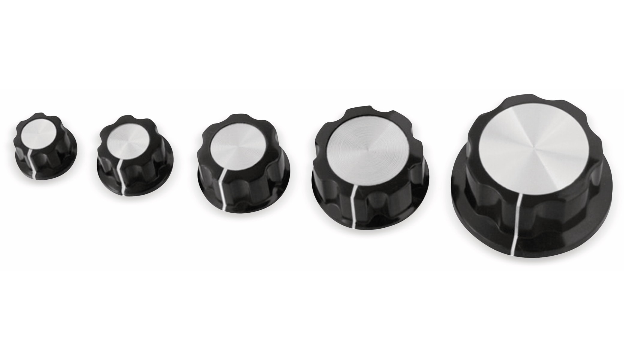 Drehknopf, Ø27x15 mm, Achse Ø6 mm Drehknopf, Ø27x15 mm, Achse Ø6 mm