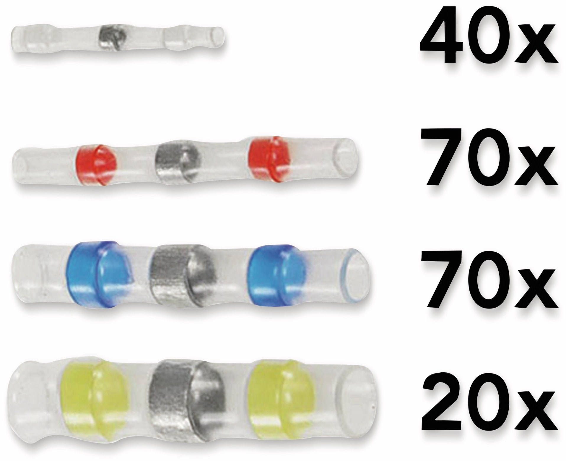 Lötverbinder Sortiment, 200-teilig Lötverbinder Sortiment, 200-teilig