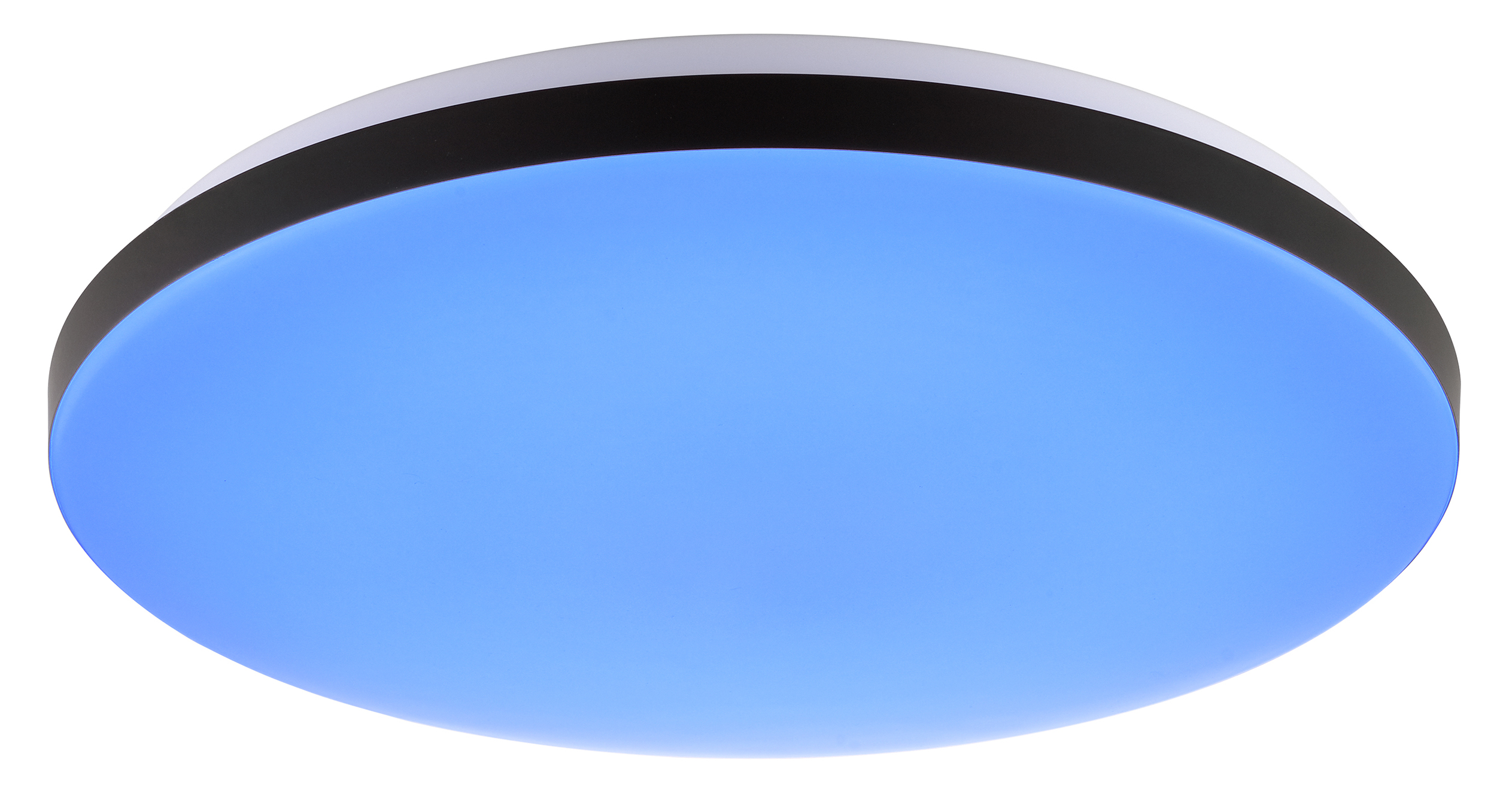 BRILLIANT LED-Deckenleuchte, Ø 39 cm, 20W, CCT, 2400lm, IP20, IC-RGB, mit Fernbedienung, weiß/schwarz LED-Deckenleuchte BRILLIANT, Ø 39 cm, 20W, CCT, 2400lm, IP20, IC-RGB, mit Fernbedienung, weiß/schwarz