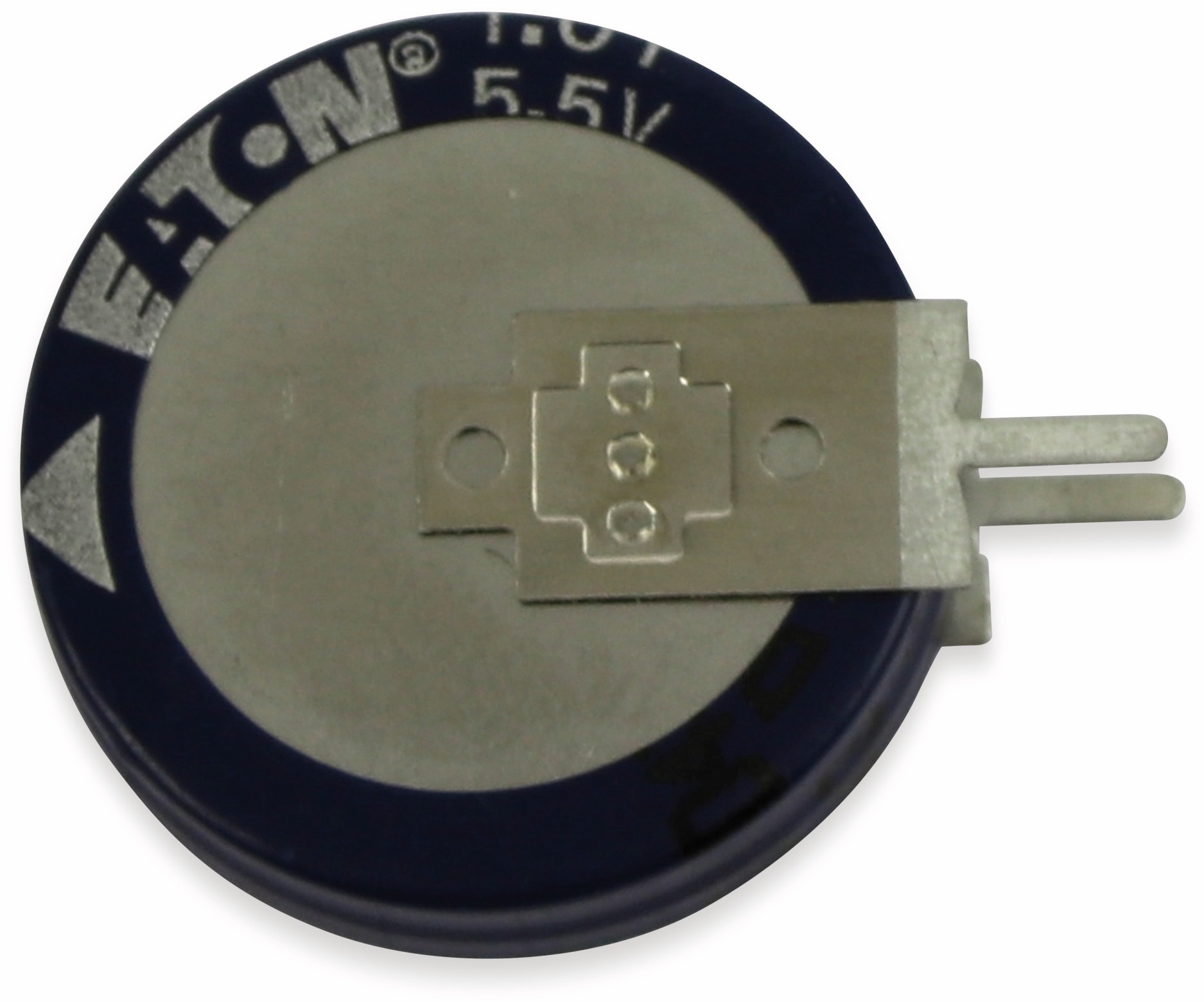 EATON Gold Cap-Elko 1F, 5,5V, radial, RM 5 mm, KR-5R5V105-R EATON Gold Cap-Elko, 1 F, 5,5 V, 19x19,7 mm