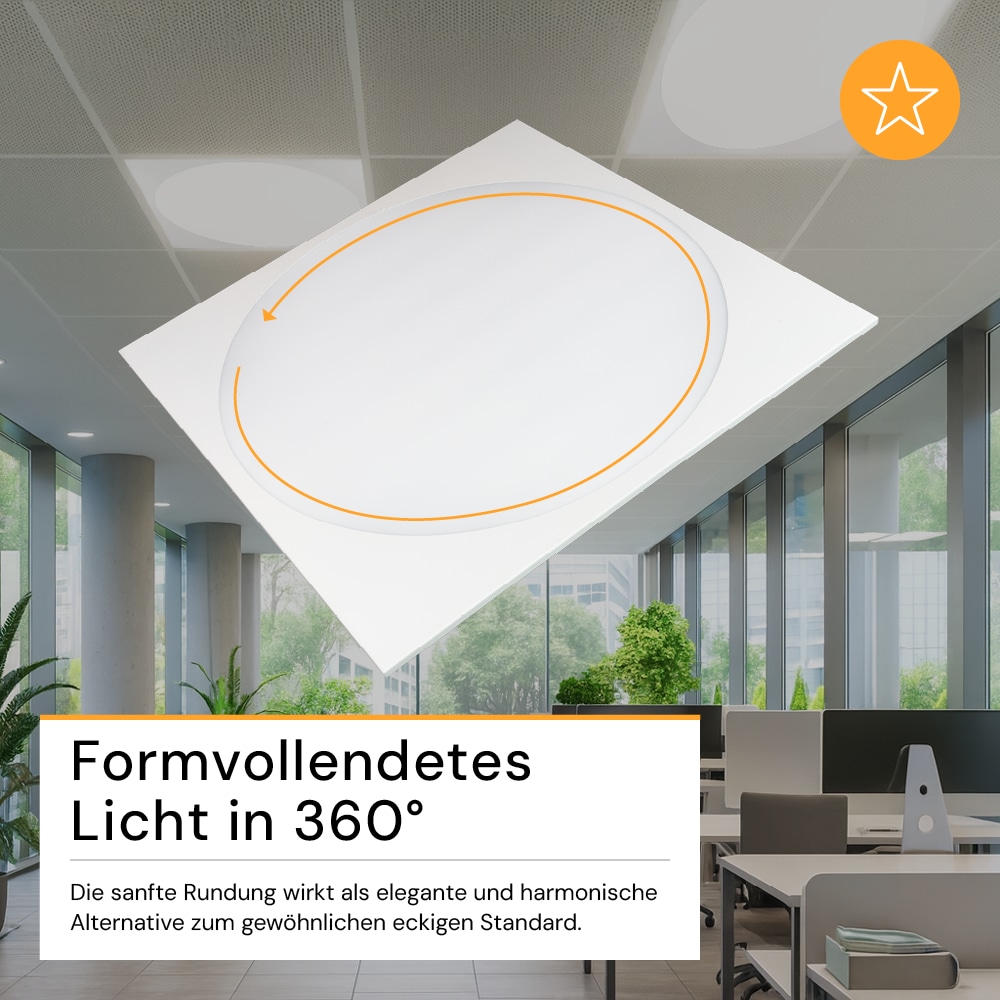 ENOVALITE LED-Panel, 30W, 4000K, EEK: E, 3600lm, IP20, runde Leuchtfläche, weiß ENOVALITE LED-Panel, 30W, 4000K, EEK: E, 3600lm, IP20, runde Leuchtfläche, weiß
