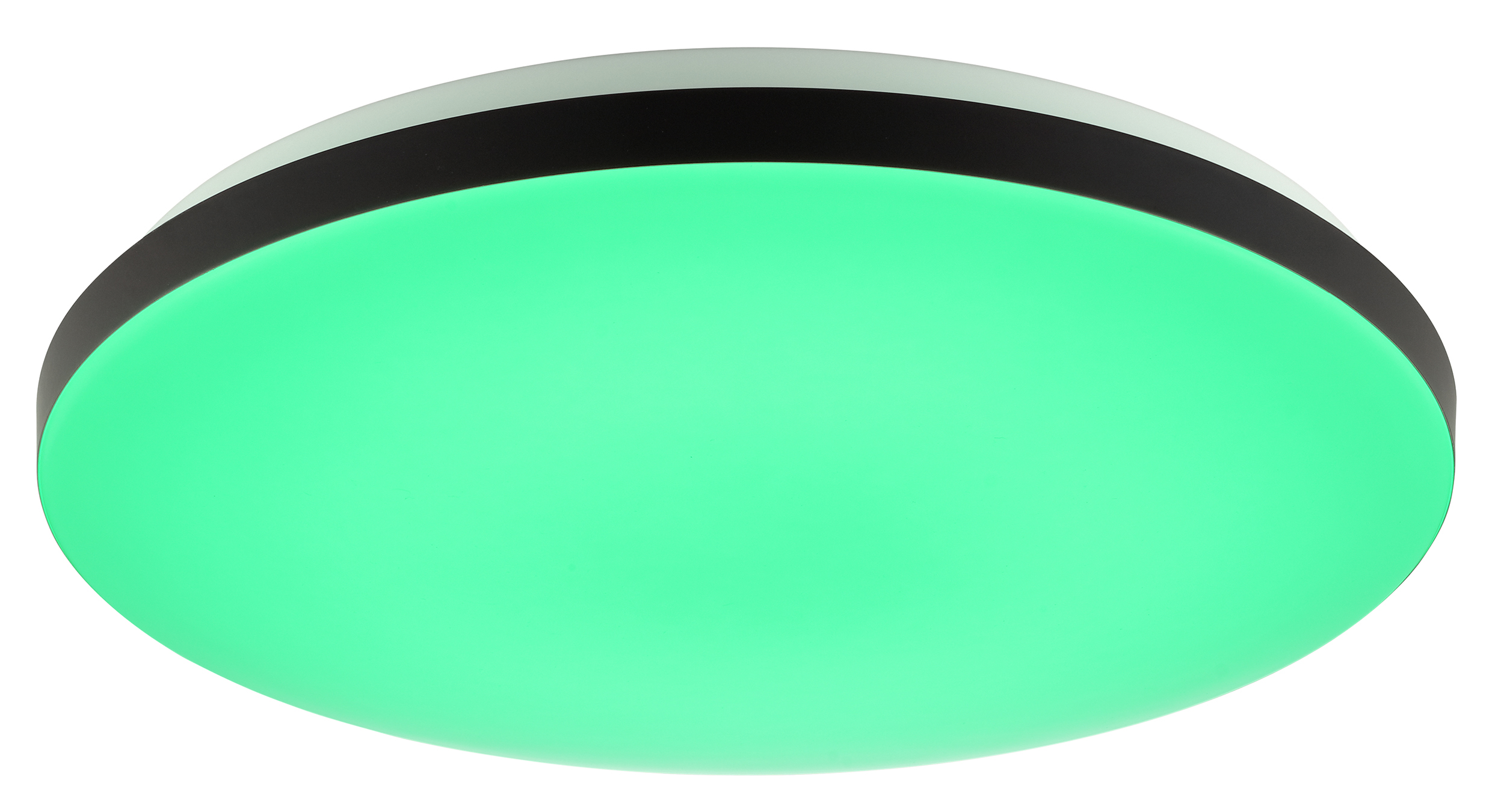BRILLIANT LED-Deckenleuchte, Ø 39 cm, 20W, CCT, 2400lm, IP20, IC-RGB, mit Fernbedienung, weiß/schwarz LED-Deckenleuchte BRILLIANT, Ø 39 cm, 20W, CCT, 2400lm, IP20, IC-RGB, mit Fernbedienung, weiß/schwarz