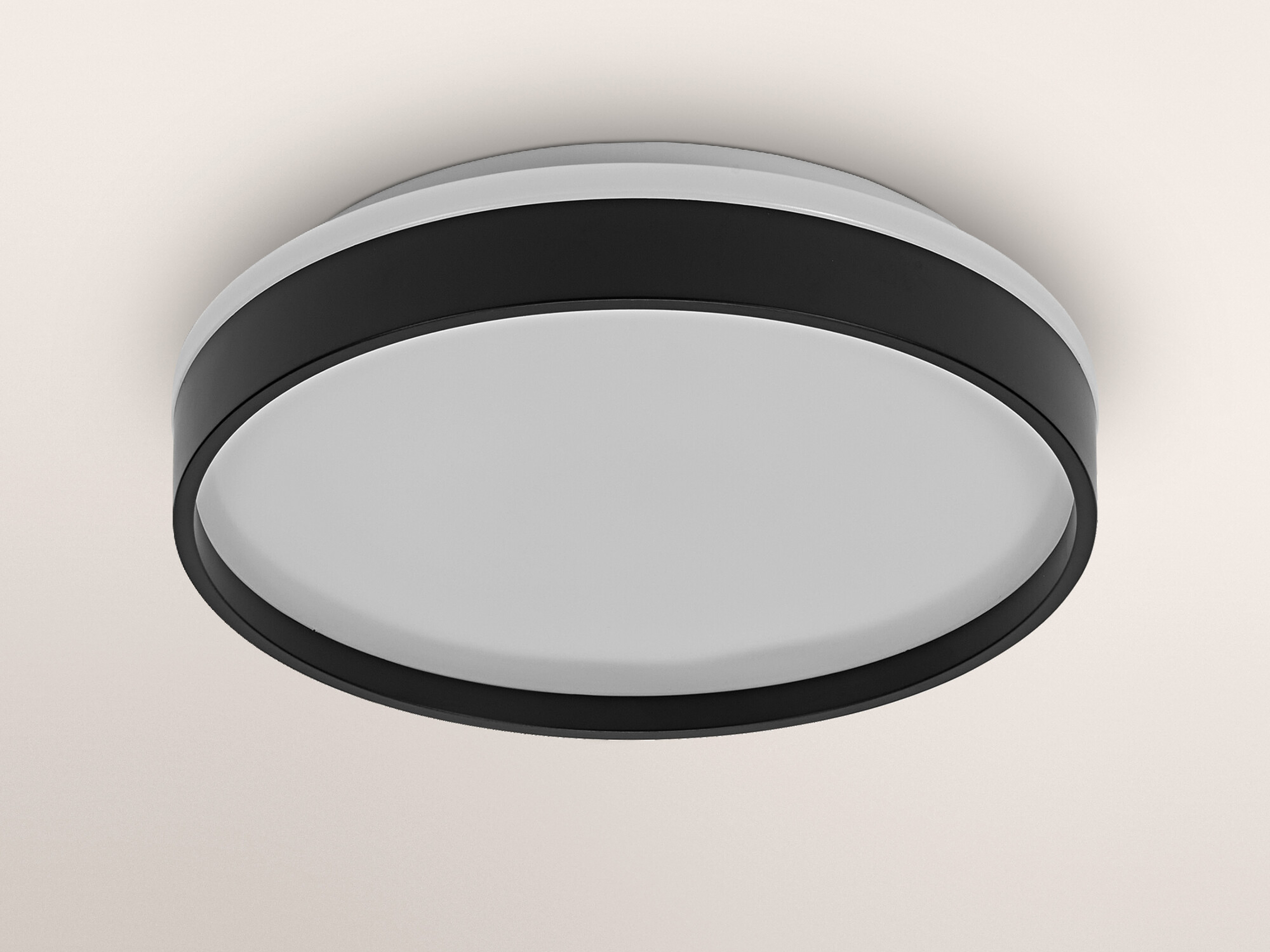 OSRAM LED-Deckenleuchte, 16W, 3000K, 1000lm, warmweiß, IP20, schwarz, Ø30cm OSRAM LED-Deckenleuchte, 16W, 3000K, 1000lm, warmweiß, IP20, schwarz, Ø30cm