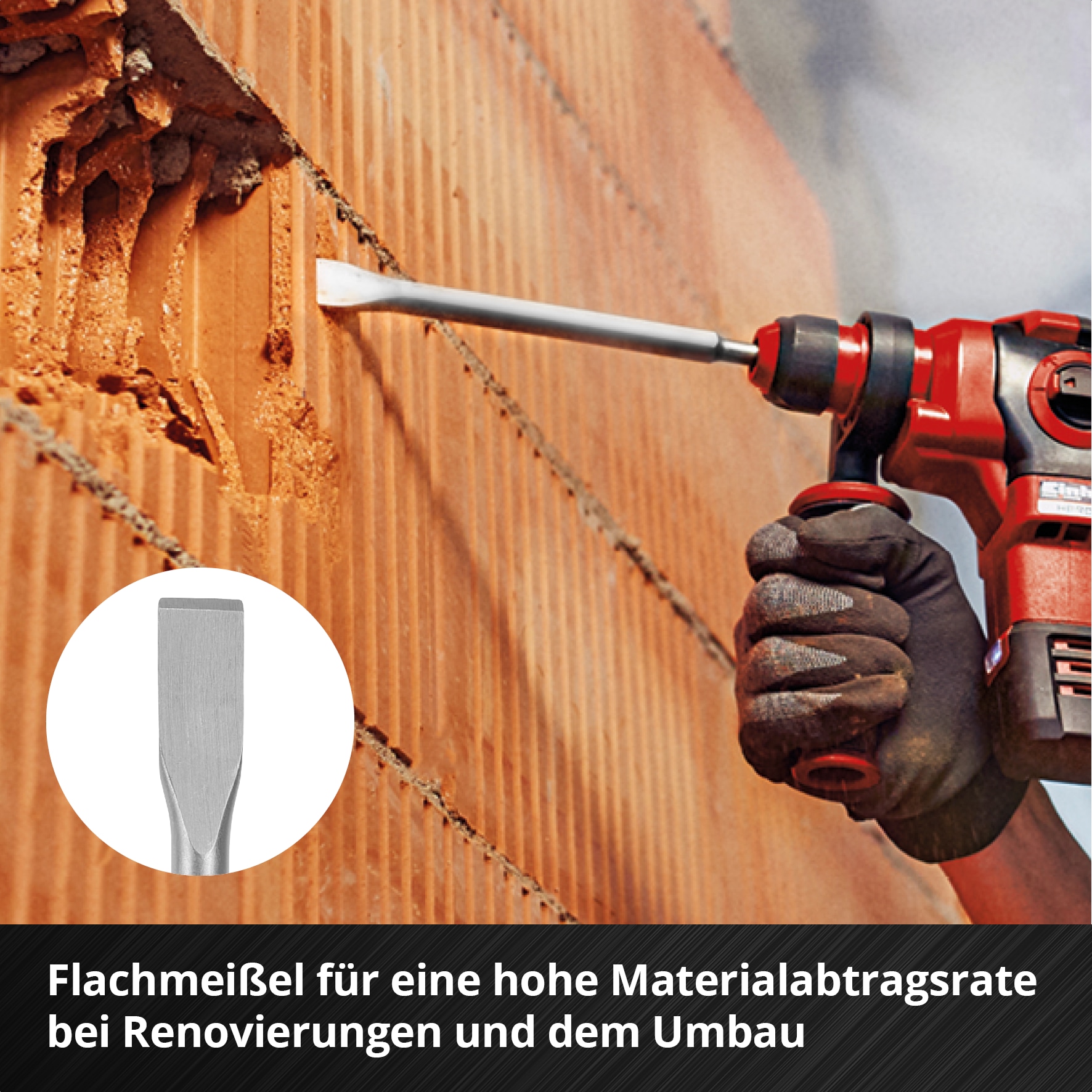 EINHELL SDS-Plus Meißel-Set 247205, 250 mm, 4-teilig EINHELL SDS-Plus Meißel-Set 247205, 250 mm, 4-teilig