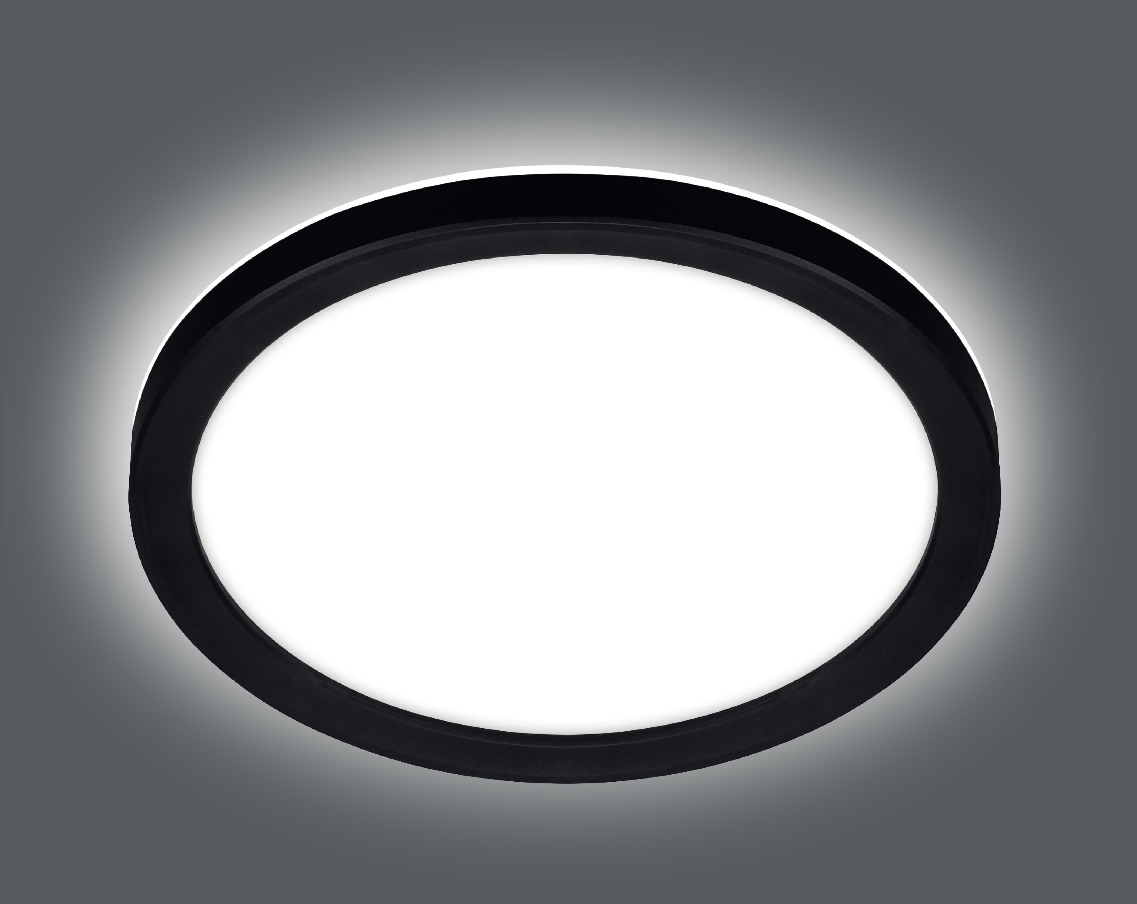 BLULAXA LED-Deckenleuchte, 12W, 3000K, 1200lm, warmweiß, IP20, schwarz BLULAXA LED-Deckenleuchte, 12W, 3000K, 1200lm, warmweiß, IP20, schwarz
