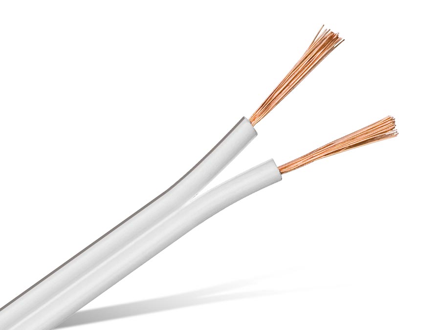 PURELINK Lautsprecherkabel, 2x2,5 mm², 25 m, weiß, CCA