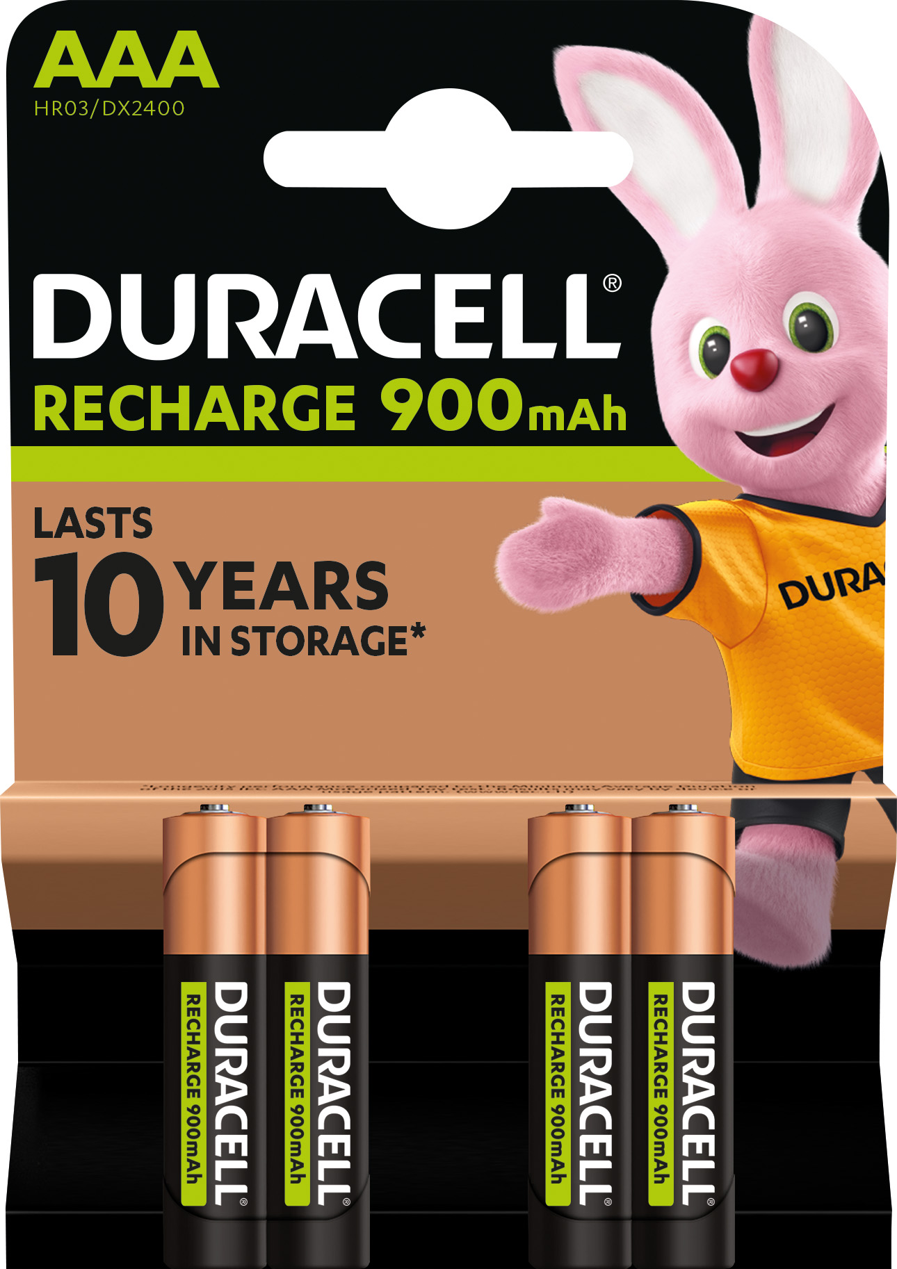 DURACELL NiMH-Micro-Akku HR03, 1.2V/900mAh, rechargeable, 4 Stück DURACELL NiMH-Micro-Akku HR03, 1.2V/900mAh, rechargeable, 4 Stück