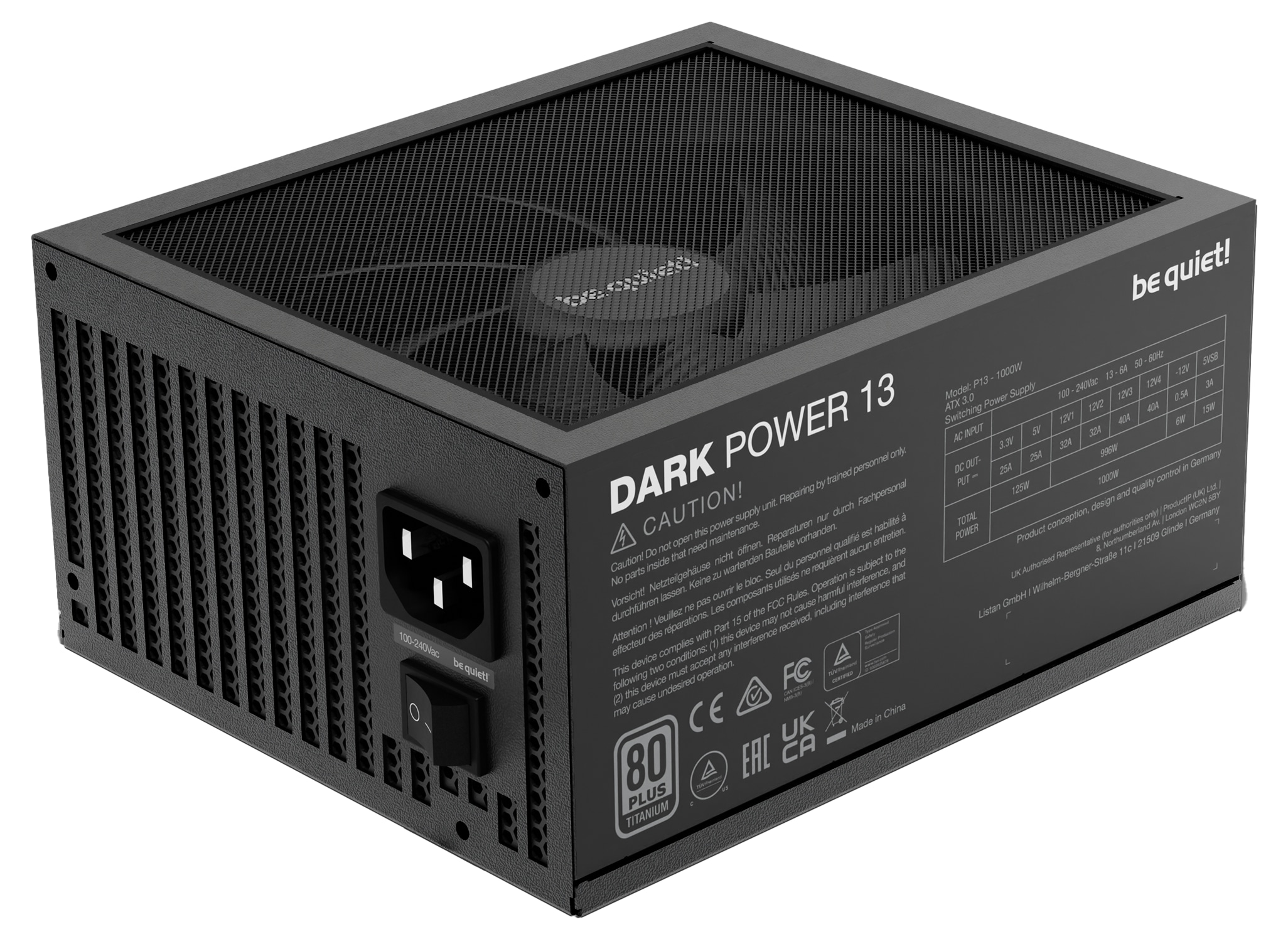 BE QUIET! PC-Netzteil Dark Power 13 1000W BE QUIET! PC-Netzteil Dark Power 13 1000W