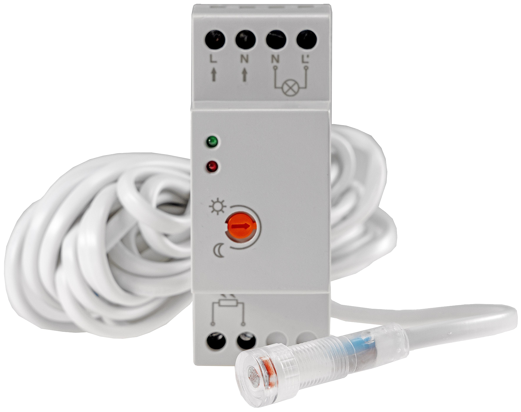 CHILITEC Dämmerungsschalter für Hutschiene, 5 m Kabel CHILITEC Dämmerungsschalter für Hutschiene, 5 m Kabel