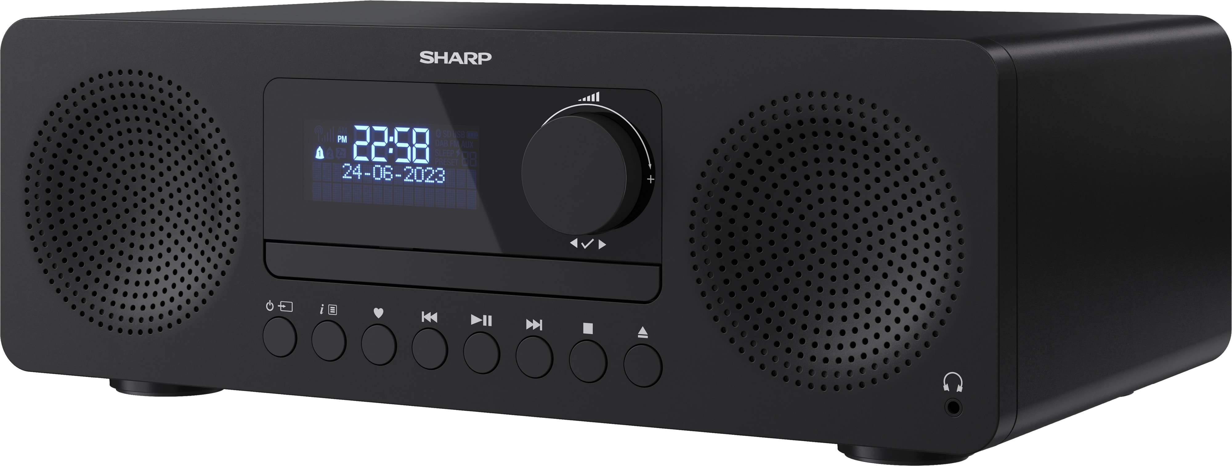 SHARP HiFi-Anlage XL-B720D, All-in-one, schwarz, DAB+, Bluetooth, MP3, CD SHARP HiFi-Anlage XL-B720D, All-in-one, schwarz, DAB+, Bluetooth, MP3, CD-Lafw.