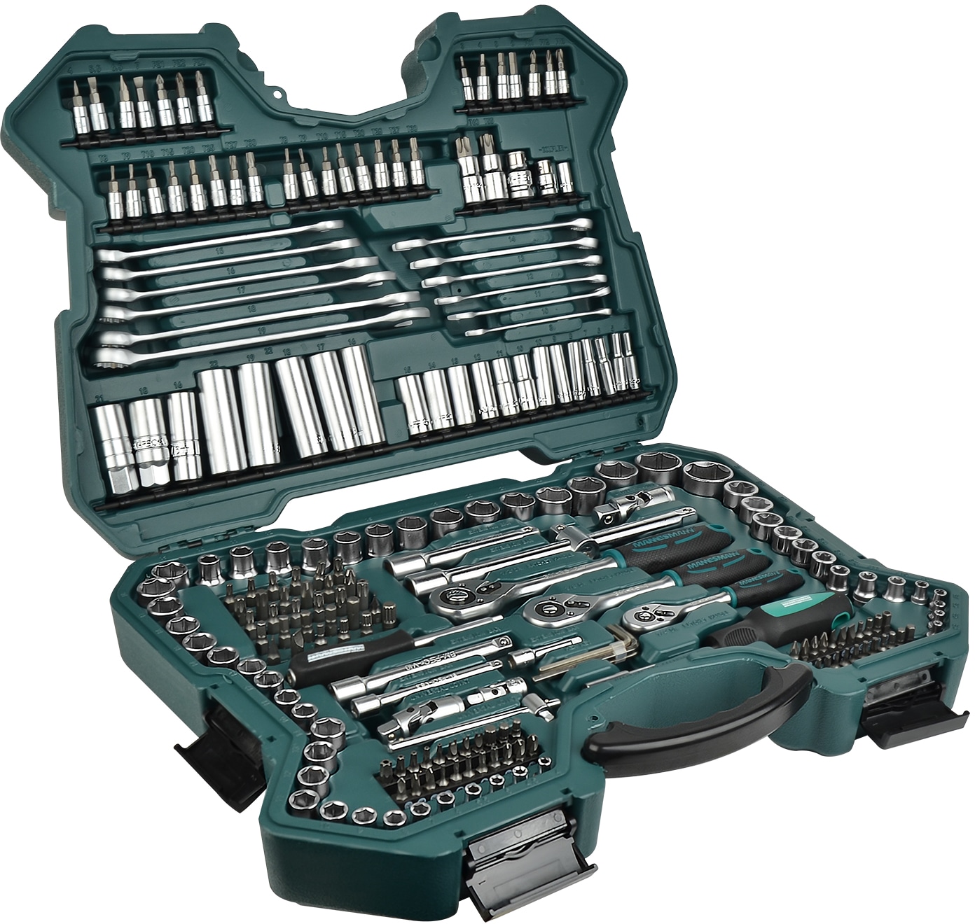 BRÜDER MANNESMANN Steckschlüssel-Satz, 215-tlg, 1/4"+3/8"+1/2" BRÜDER MANNESMANN Steckschlüssel-Satz, 215-tlg, 1/4"+3/8"+1/2"