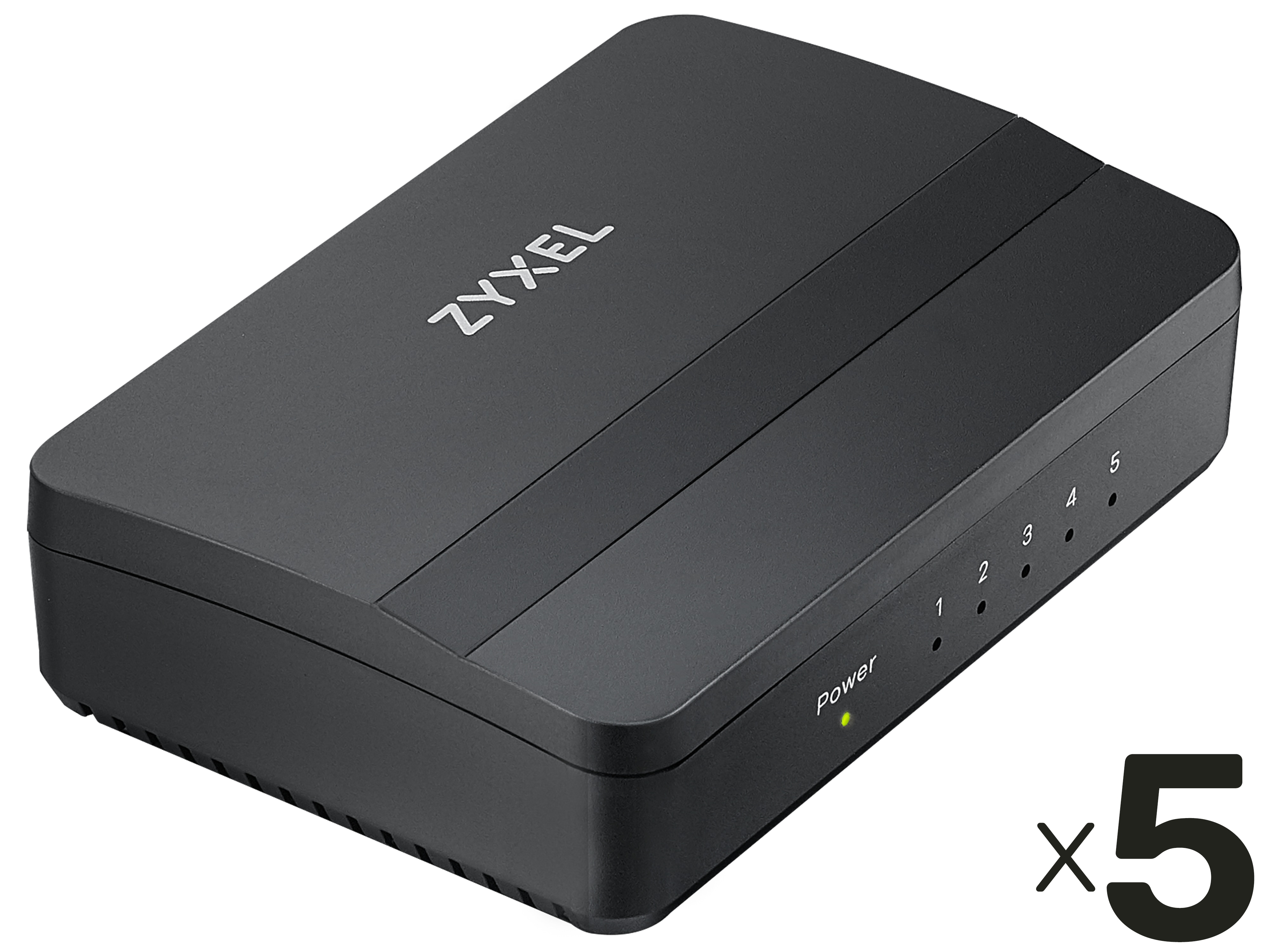 ZYXEL, Netzwerk-Switch, GS-105S v2, 10/100/1000 Mbit/s, 5Port, 5er Pack ZYXEL Desktop-Switch GS-105S v2 5Port 5er Pack