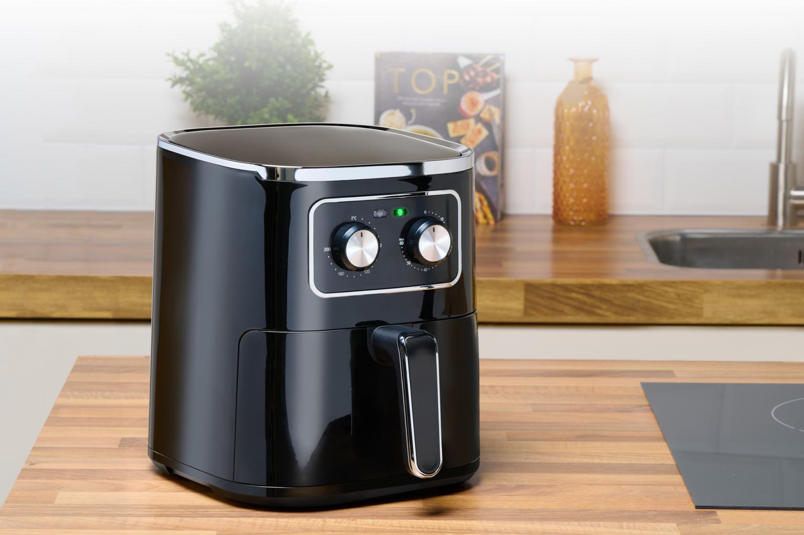 ALPINA Heißluftfritteuse 4,5L, 1400W, Timerfunktion, 1-4 Personen