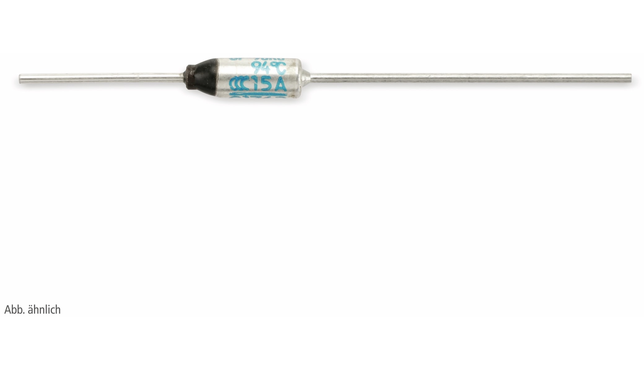 NEC Temperatursicherung, axial, 94° C, 15 A NEC Temperatursicherung, axial, 94° C, 15 A