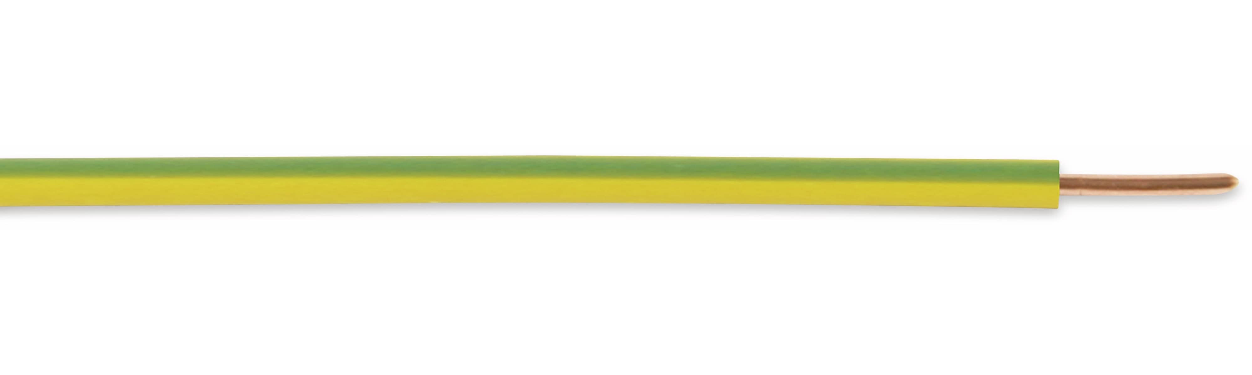 Installationsdraht H07V-U, 1,5 mm², 100 m, grün/gelb Installationsdraht H07V-U, 1,5 mm², 100 m, grün/gelb