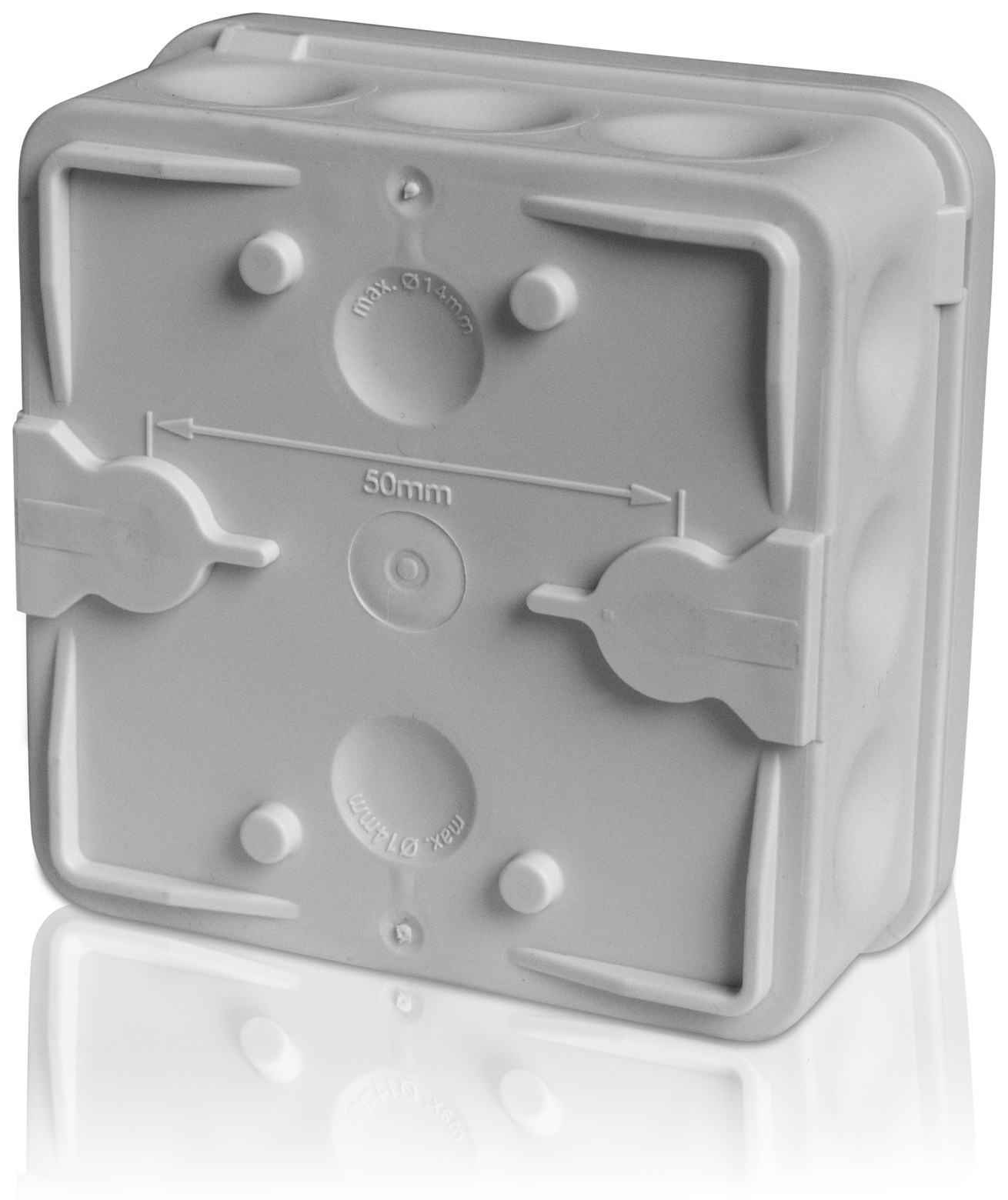 F-TRONIC Abzweigkasten E1210, 80x80x37 mm, grau F-TRONIC Abzweigkasten E1210, 80x80x37 mm, grau