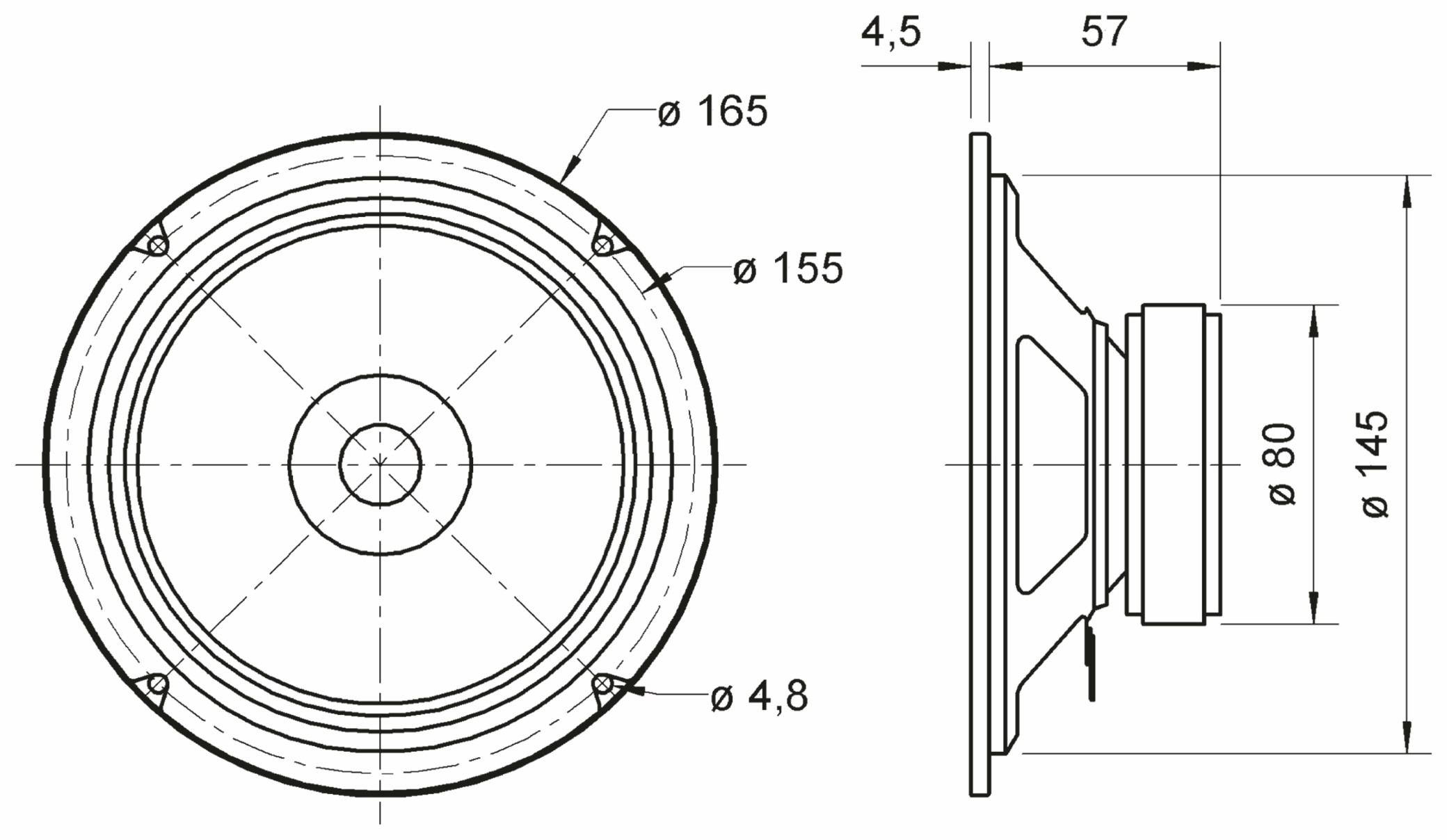 VISATON Breitbandlautsprecher BG 17, 8 Ohm VISATON Breitbandlautsprecher BG 17, 8 Ohm
