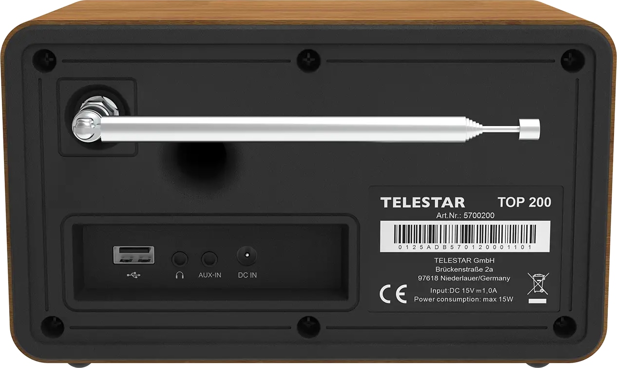 TELESTAR Internetradio TOP 200, DAB+/UKW, Bluetooth, Holzoptik TELESTAR Internetradio TOP 200, DAB+/UKW, Bluetooth, Holzoptik