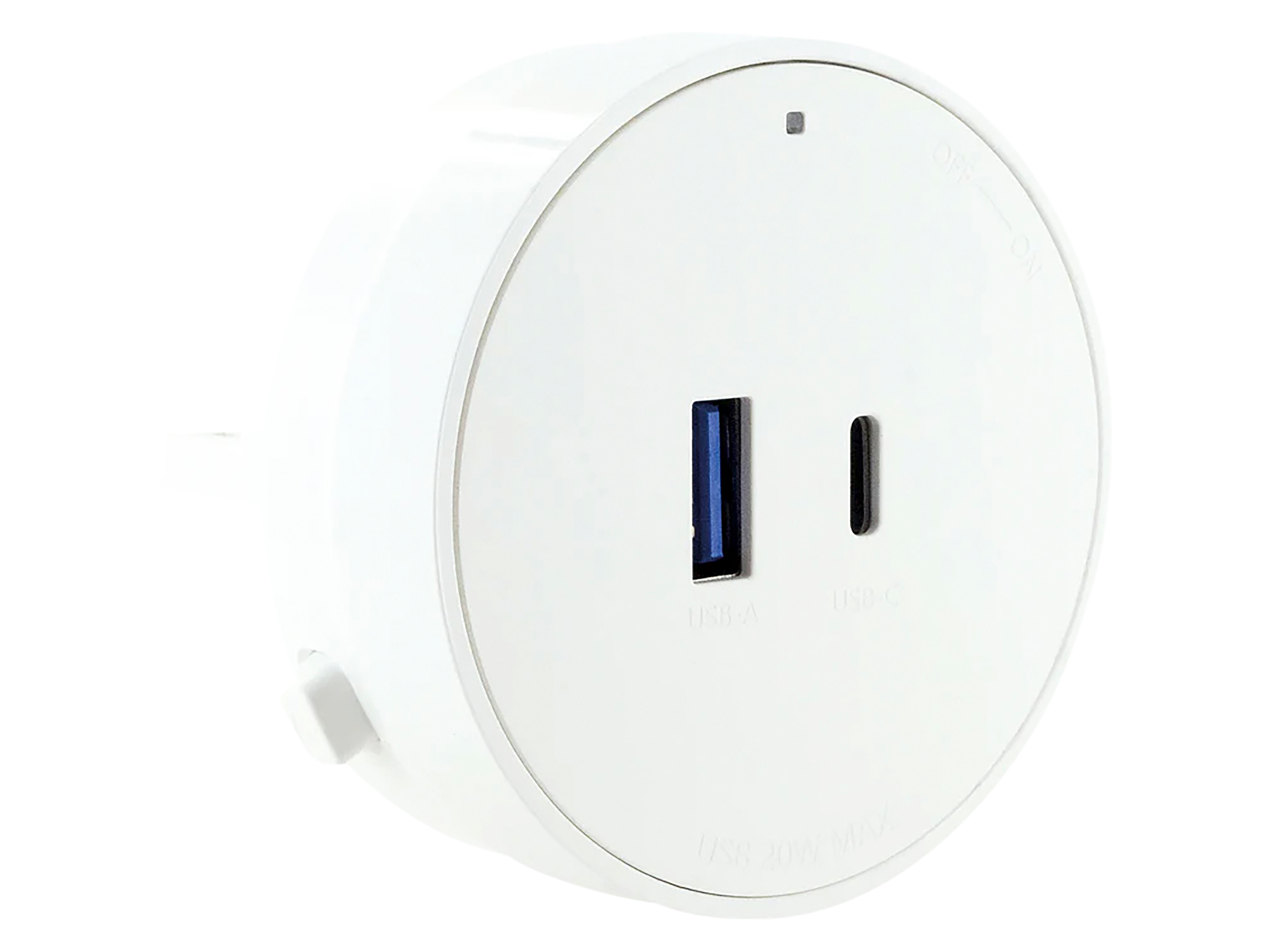 SCHWAIGER Steckdose für Stromschiene, 1x USB-C, 1x USB-A, Ein/Aus, weiß SCHWAIGER Steckdose für Steckdosenleiste, 1x USB-C, 1x USB-A, Ein/Aus, weiß