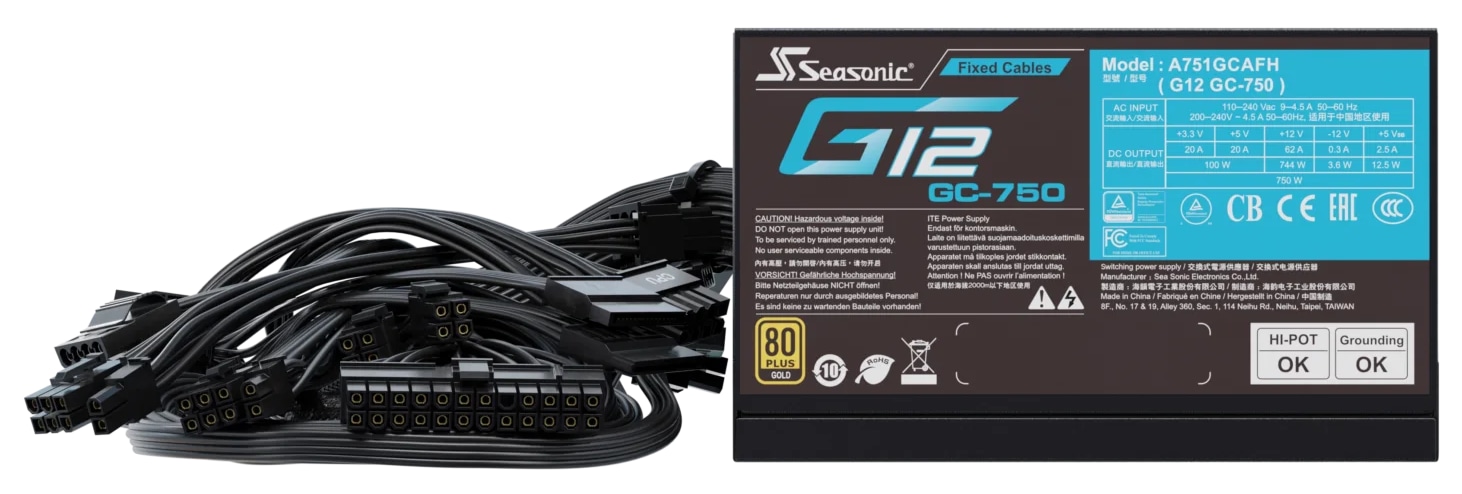 SEASONIC PC-Netzteil G12 GC-750 SEASONIC PC-Netzteil G12 GC-750