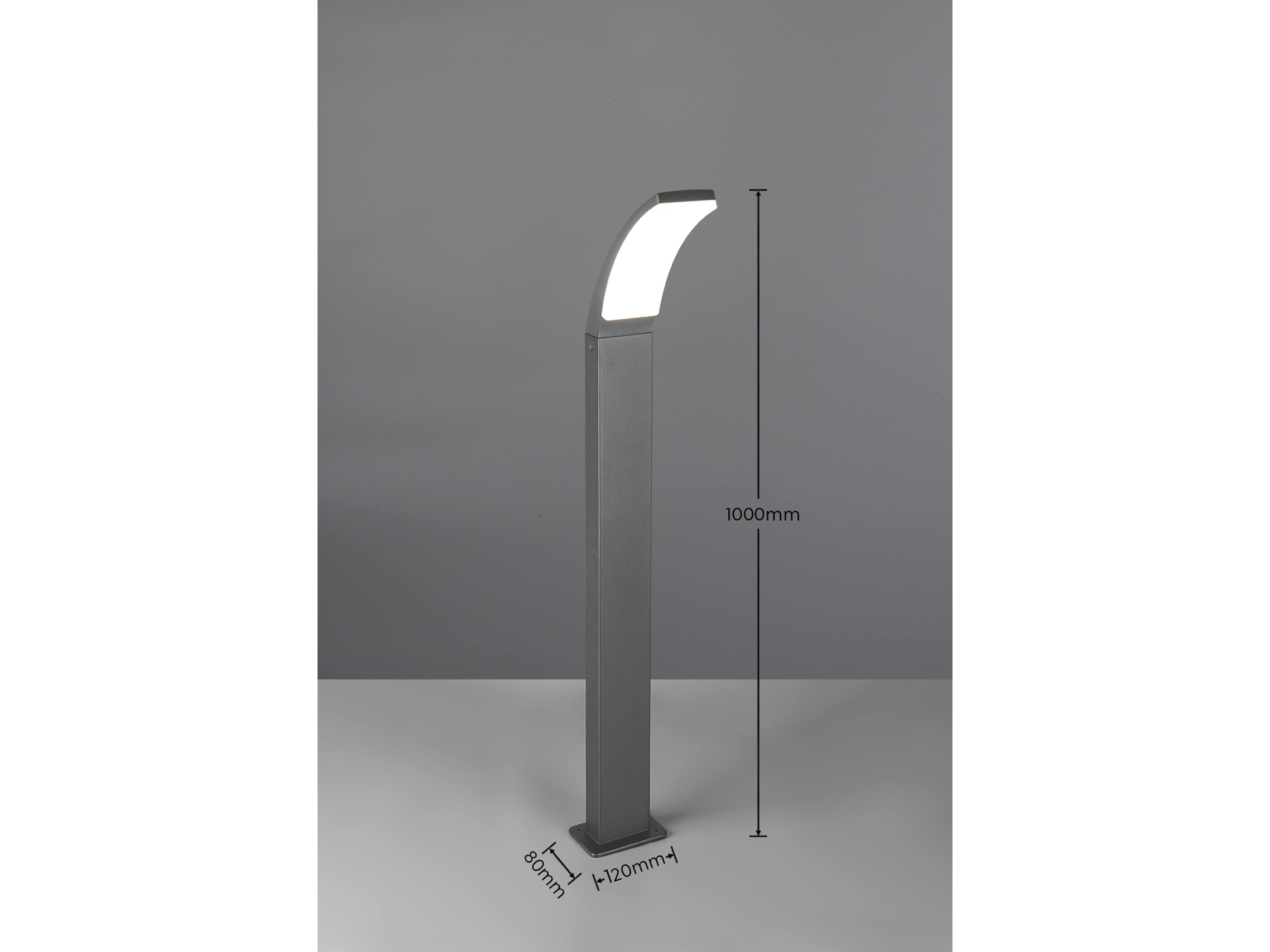 REALITY LED-Wegeleuchte Beja R23359142, 12,5W, 4000K, 1650lm, neutralweiß, IP44, Anthrazit REALITY LED-Wegeleuchte Beja R23359142, 12,5W, 4000K, 1650lm, neutralweiß, IP44, Anthrazit