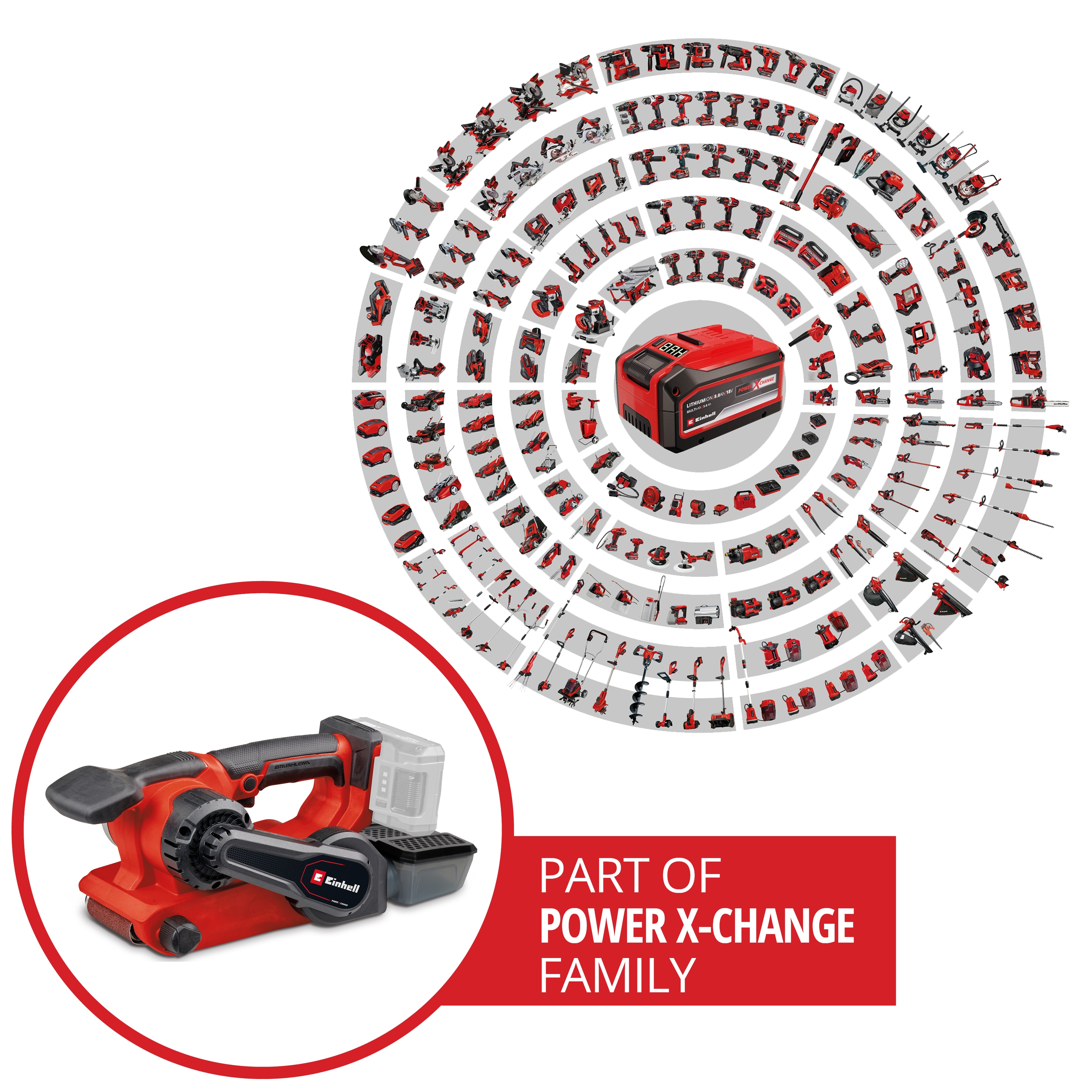 EINHELL PROFESSIONAL Akku-Bandschleifer TP-BS 18/457 Li BL, Solo EINHELL Akku-Bandschleifer TP-BS 18/457 Li BL, Solo