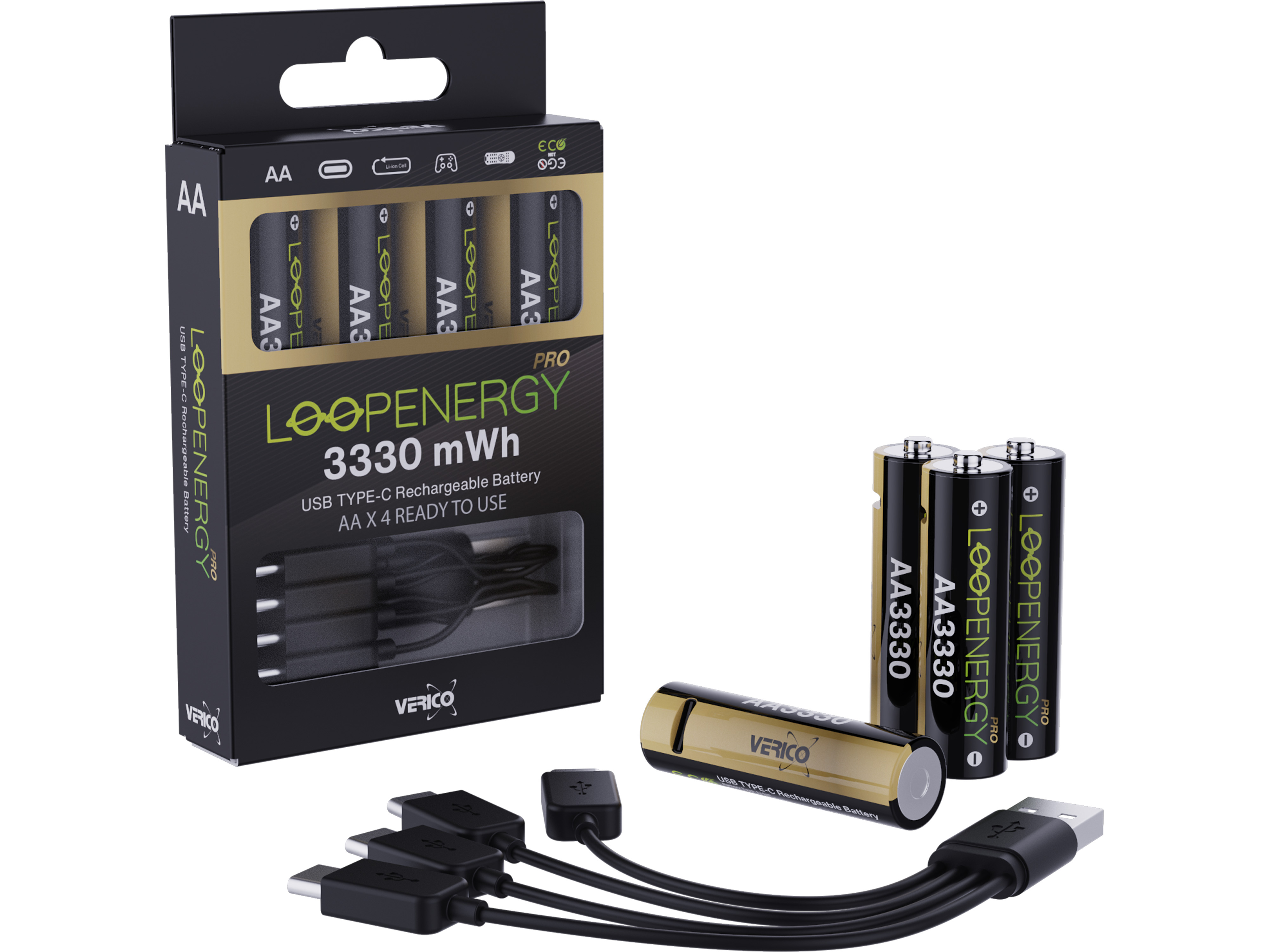 VERICO Li-Ion-Akku Loop Energy AA PRO, 4erPack VERICO Li-Ion-Akku Loop Energy AA PRO, 4erPack