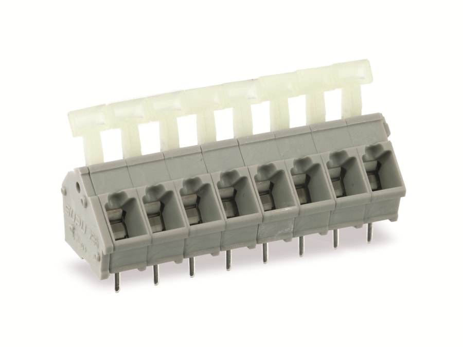 Leiterplattenklemme SUPU 256308, 8-polig, RM 5, 16 A/250 V Leiterplattenklemme SUPU 256308, 8-polig, RM 5, 16 A/250 V