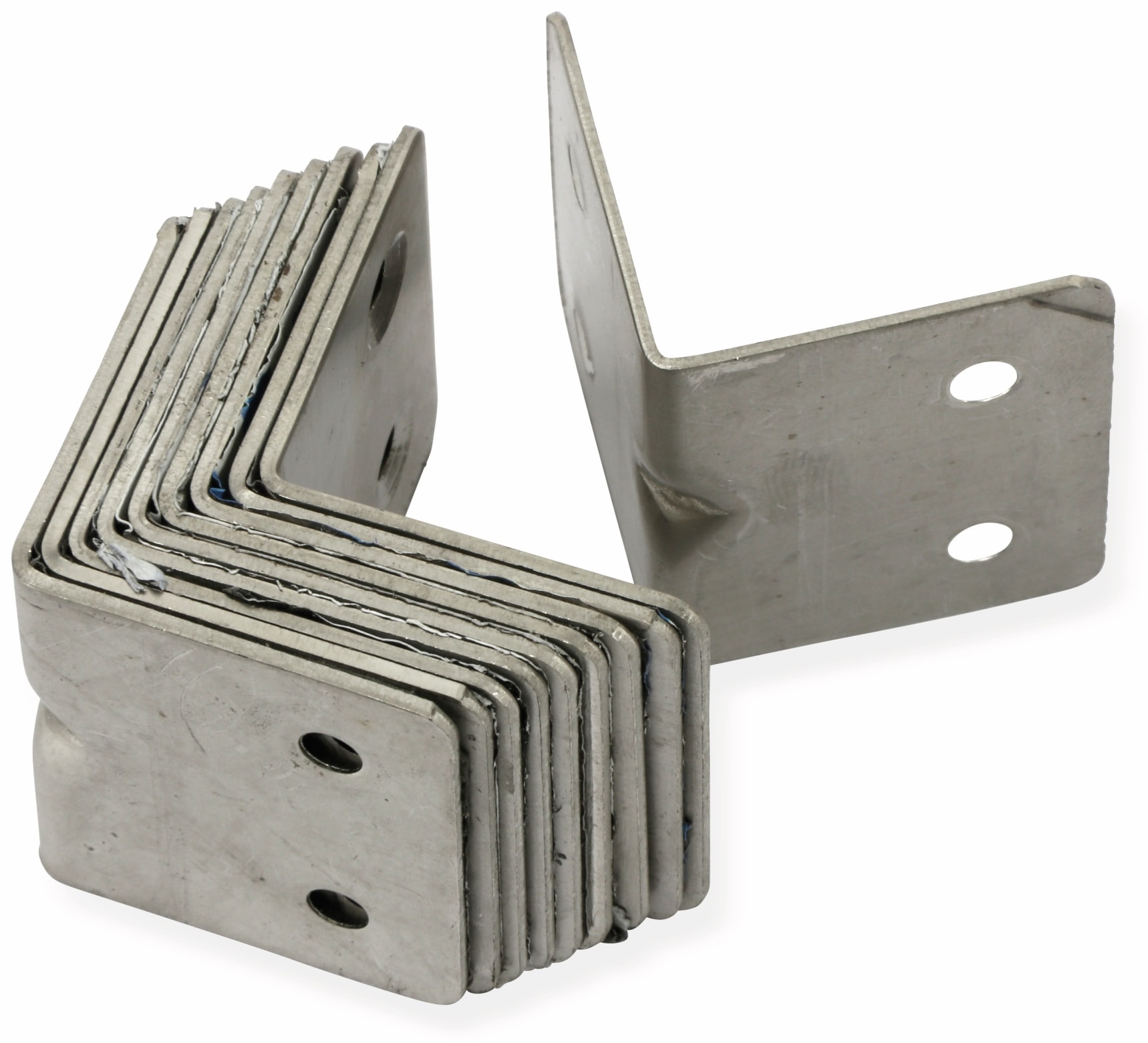 Winkelverbinder, Edelstahl, 32x32x38 mm, Ø: 4,2 mm, 10 Stück Winkelverbinder, Edelstahl, 32x32x38 mm, 10 Stück
