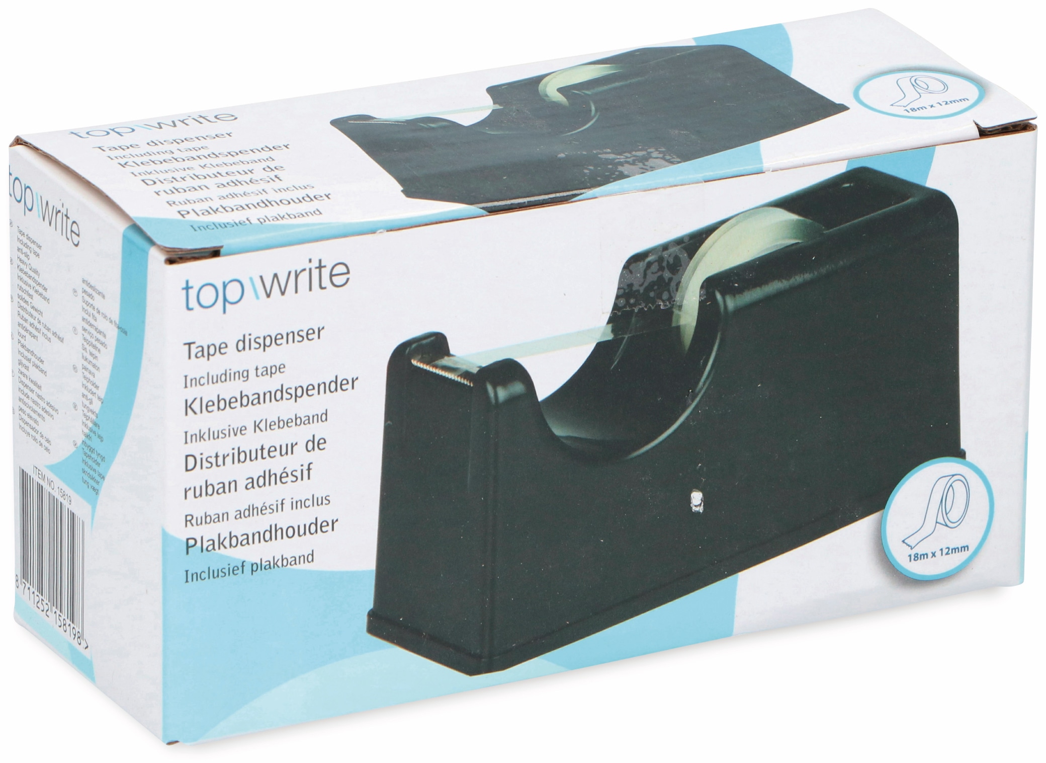 TOPWRITE Klebefilmabroller inkl. Kleberolle 12mm x 18 m TOPWRITE Klebefilmabroller inkl. Kleberolle 12mm x 18 m