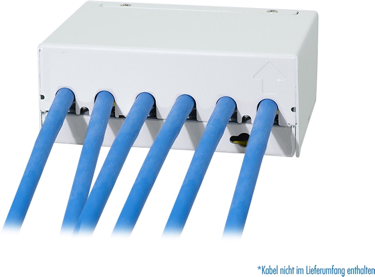 LOGILINK Patchpanel NK4091 6Port inkl. 6 CAT6A Modulen LOGILINK Patchpanel NK4091 6Port inkl. 6 CAT6A Modulen